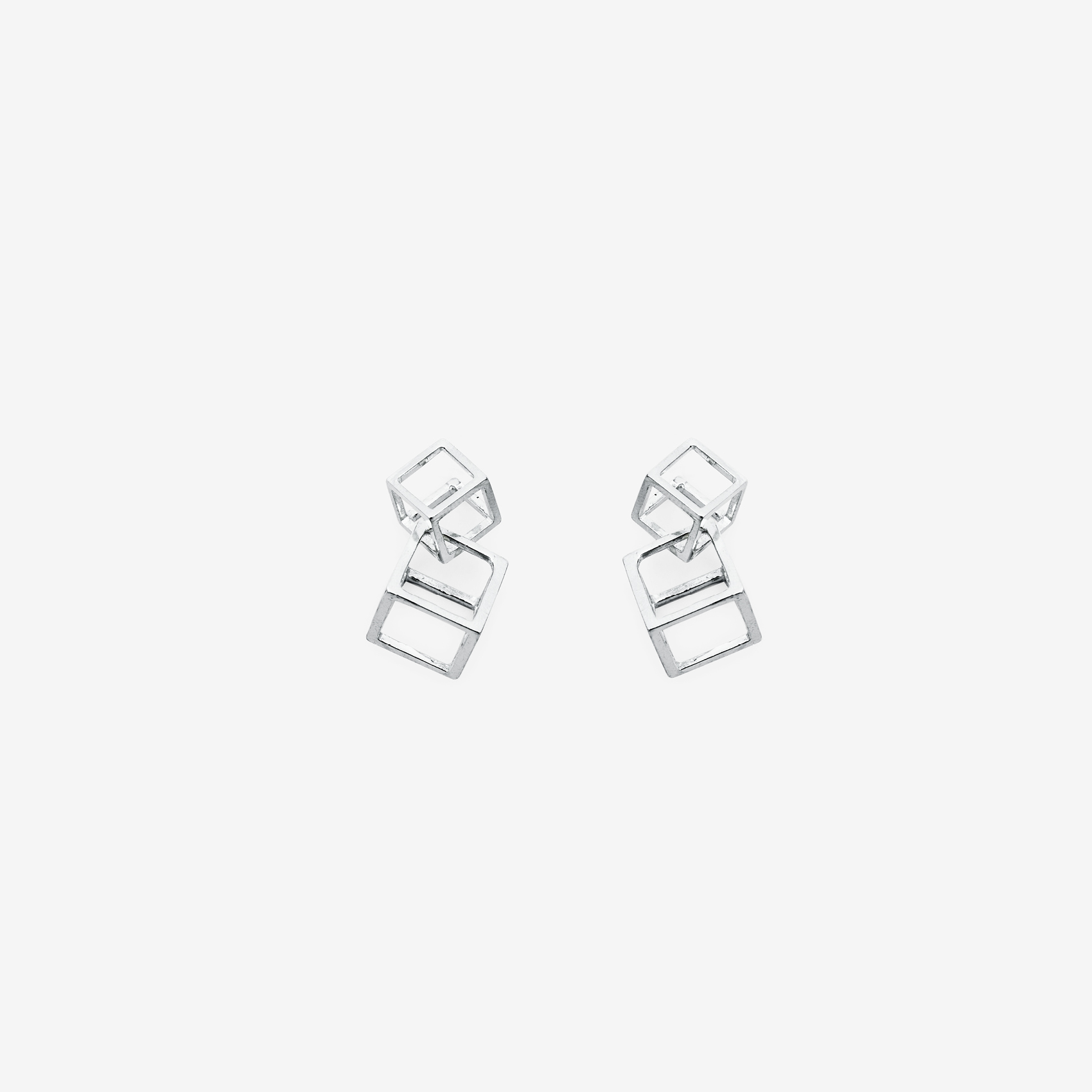 small/medium double cube earring (Copy)