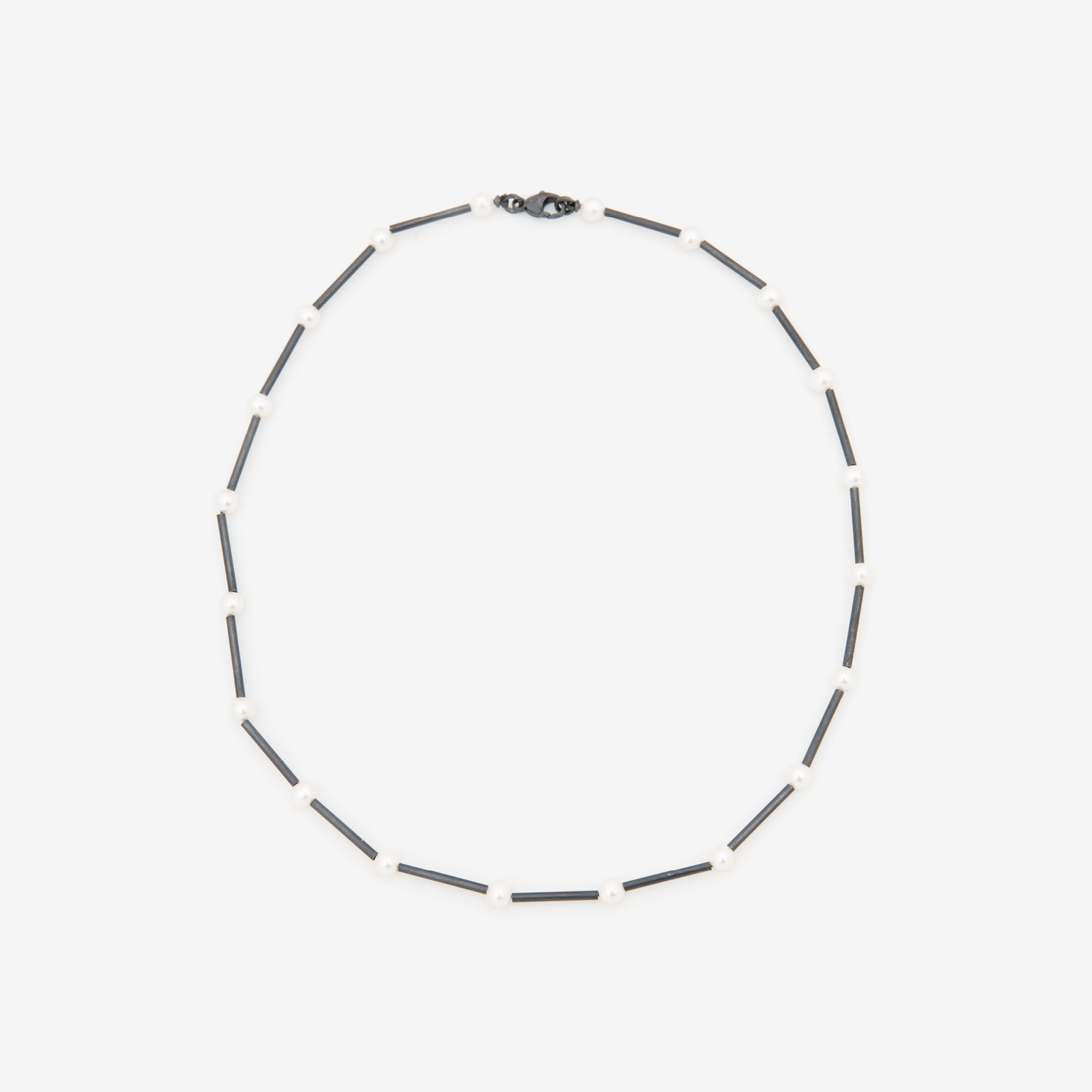 tubing with pearls/oxidized