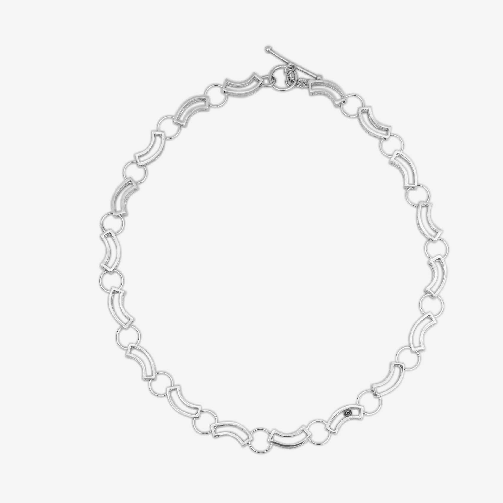 curved cube necklace