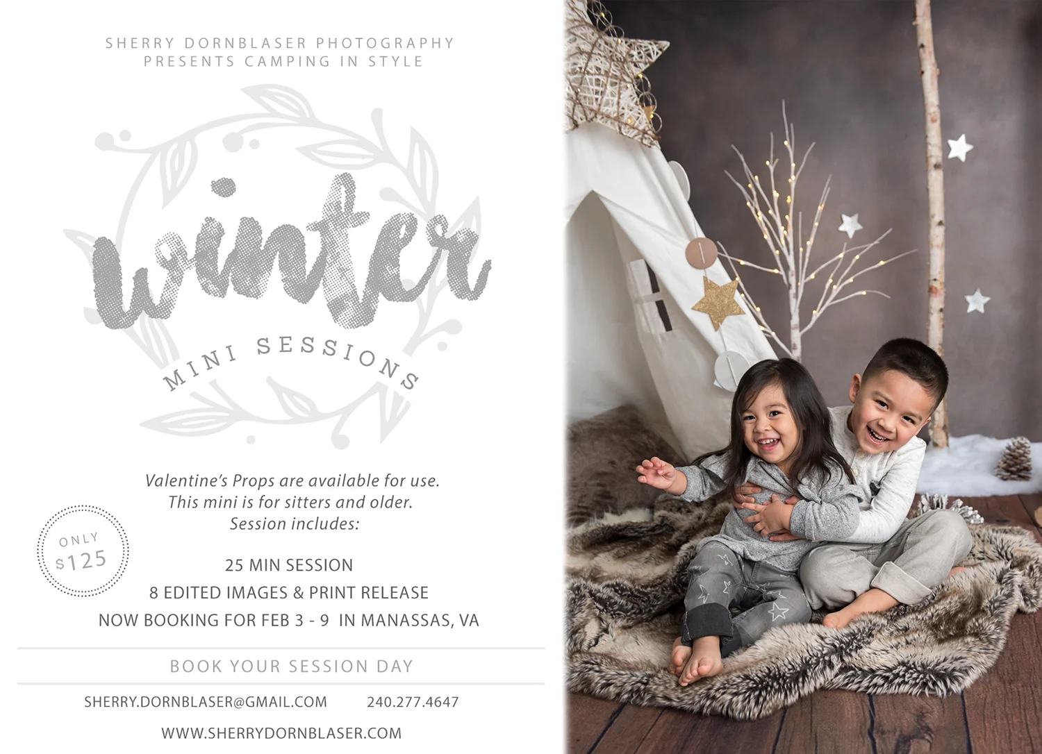 2019 Camping In Style Winter Mini Northern Virginia Photographer