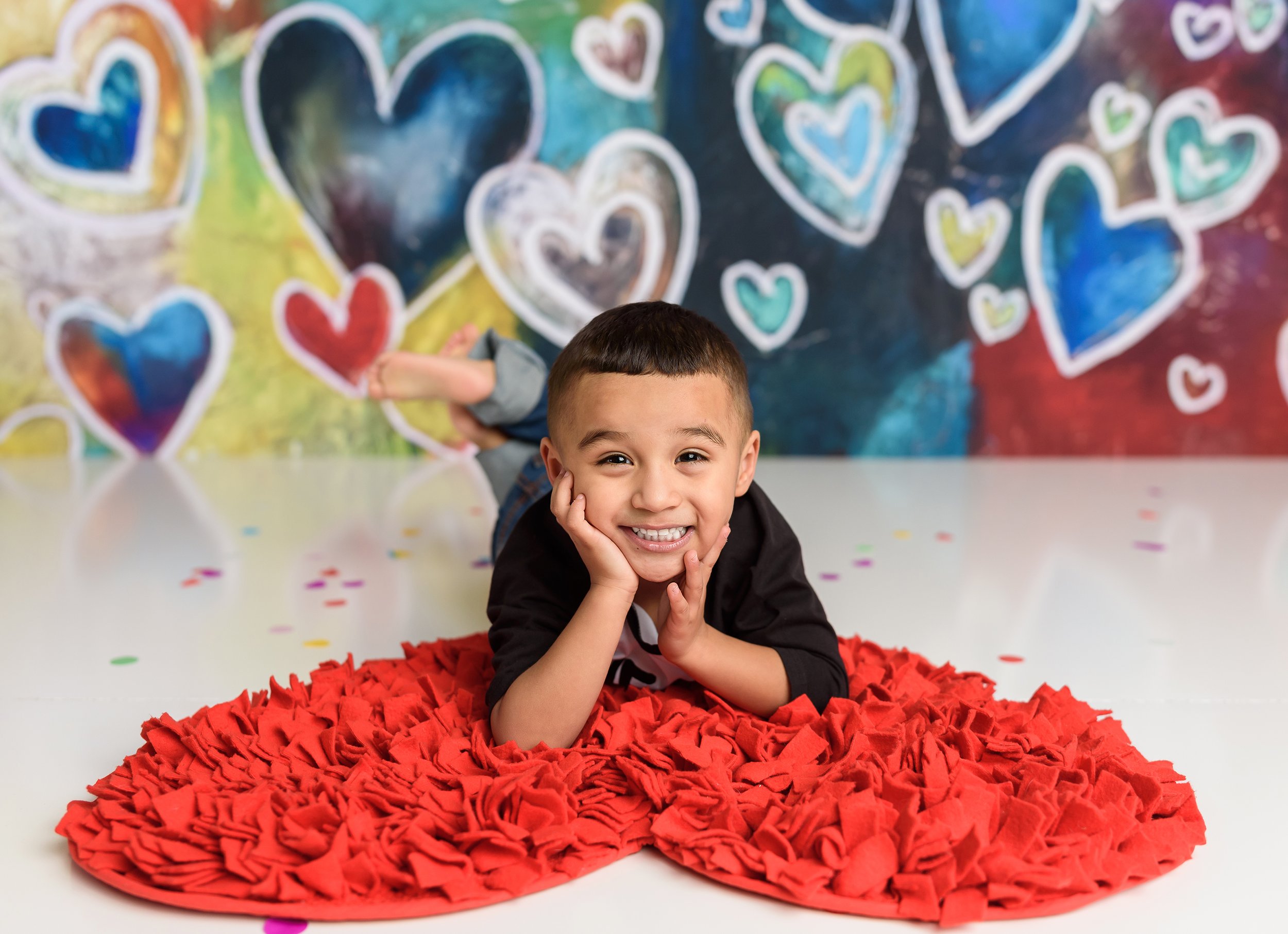 posing on a heart valentines mat.jpg