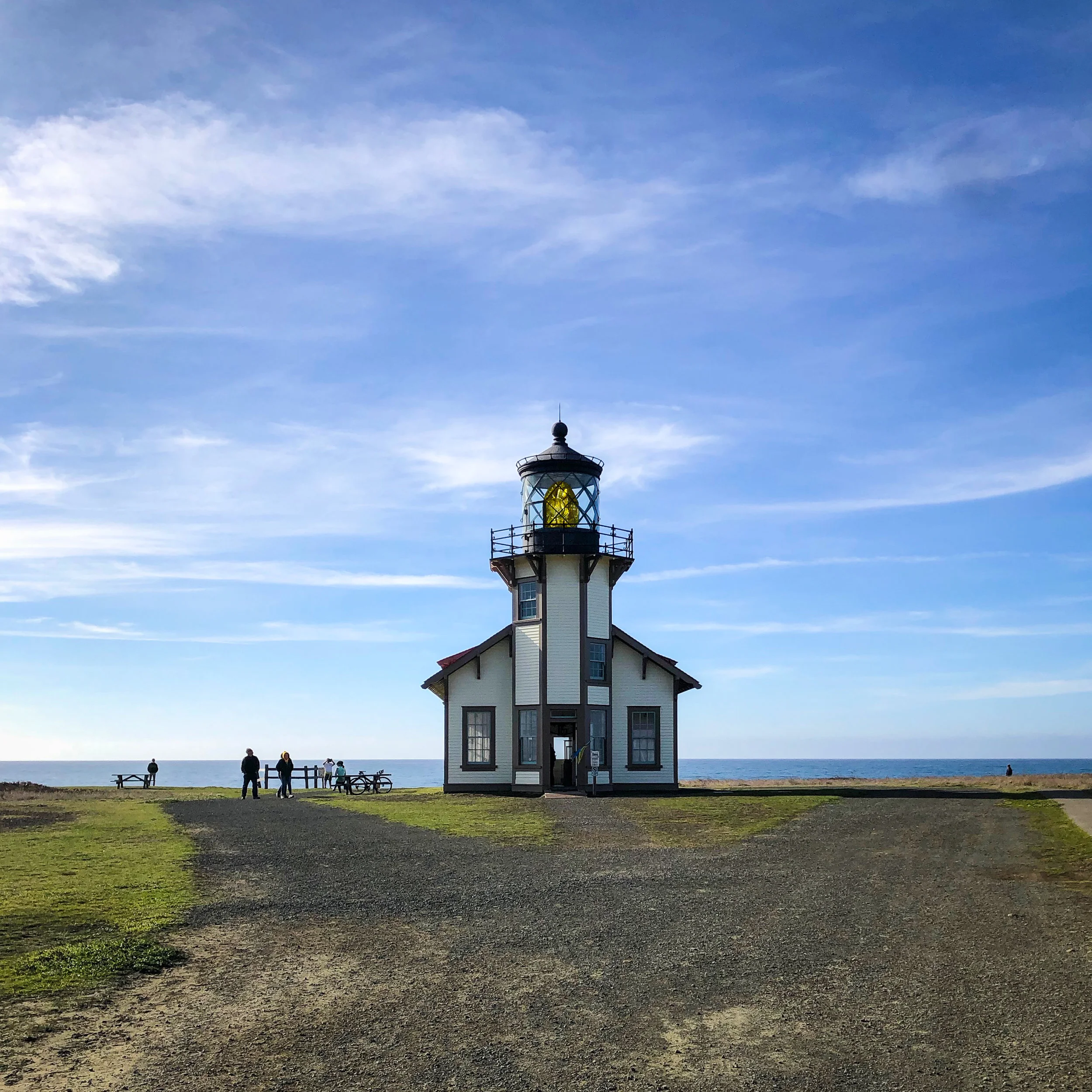 Point Cabrillo Light is a lighthouse in northern California, United States, between Point Arena and Cape Mendocino, just south of the community of Caspar. It has been a federal aid to navigation since 1909. It is part of the California state park sy…