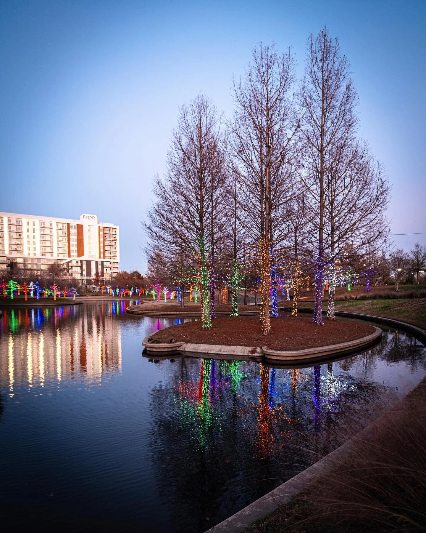 It&rsquo;s alway nice to take a stroll around Vitruvian Park to see the holiday lights! Wishing everyone a joyous holiday season! 🎁🎄🕎
