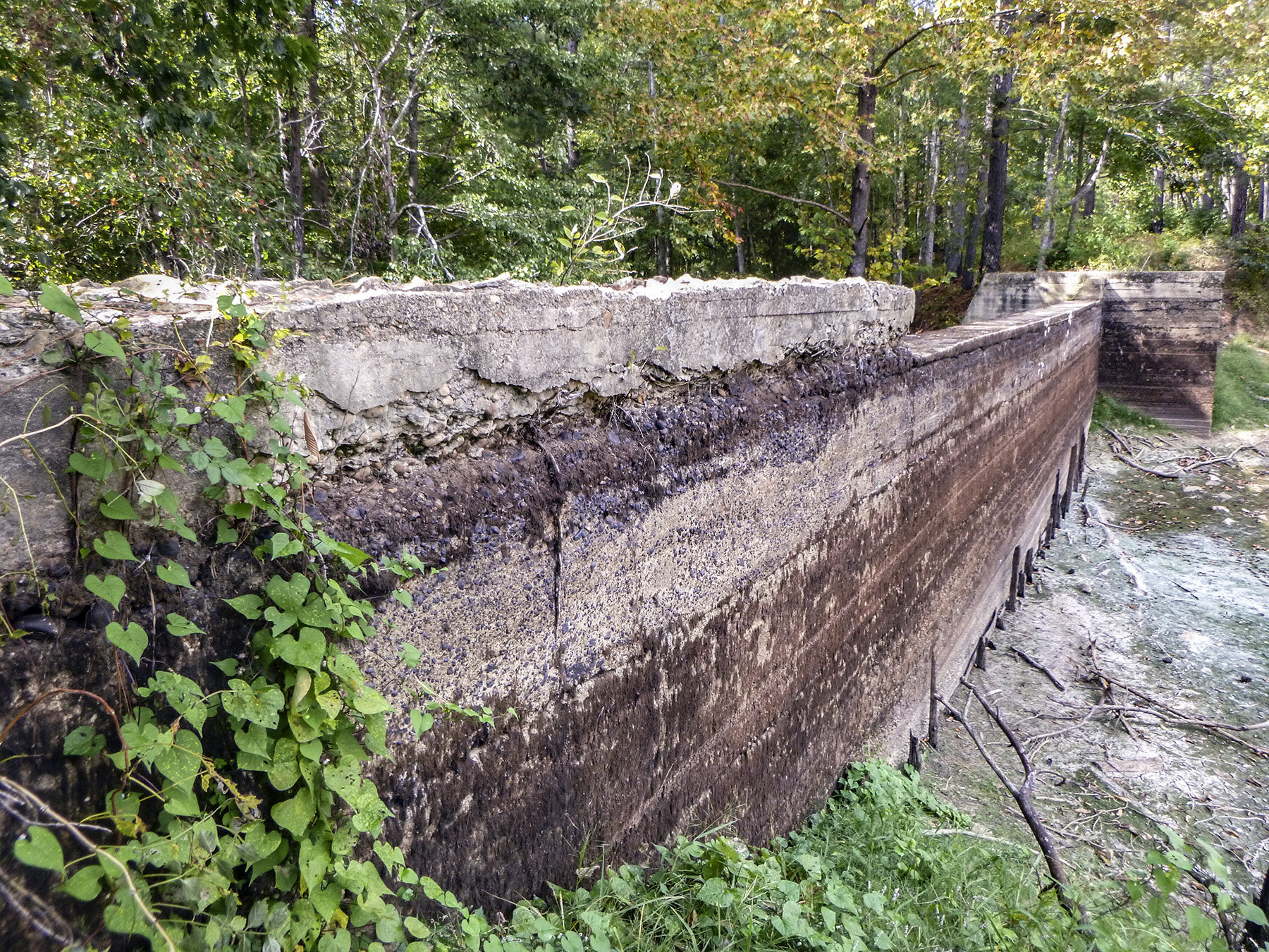  Lewis Mill Pond dam, Montgomery County, NC 