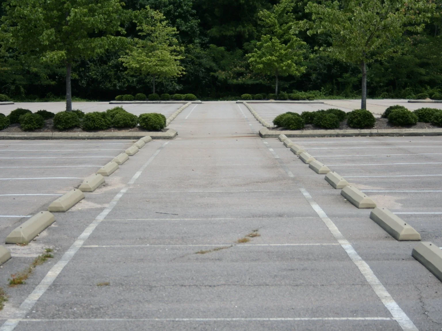 A disused parking lot