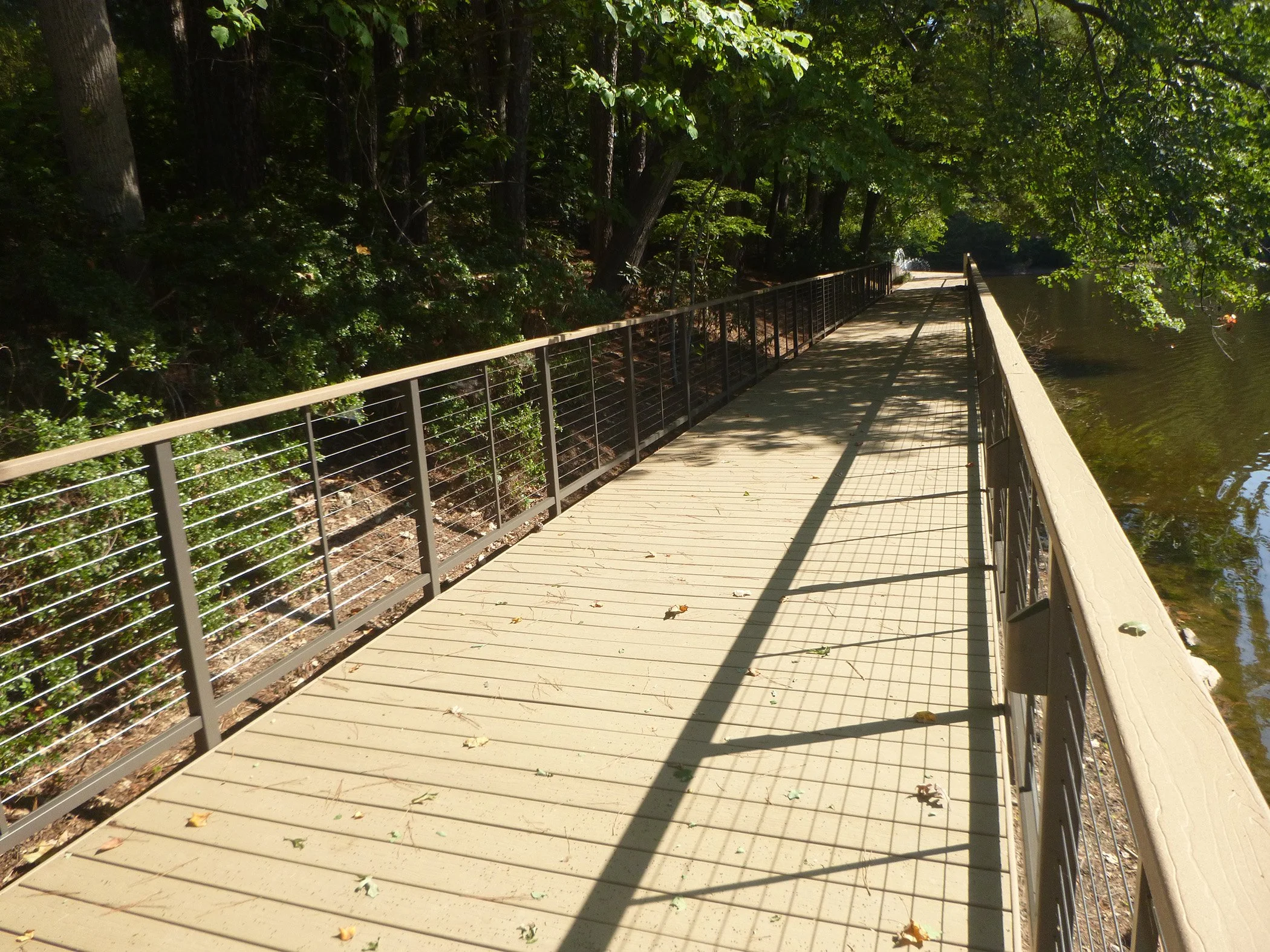  The new boardwalk with composite decking 