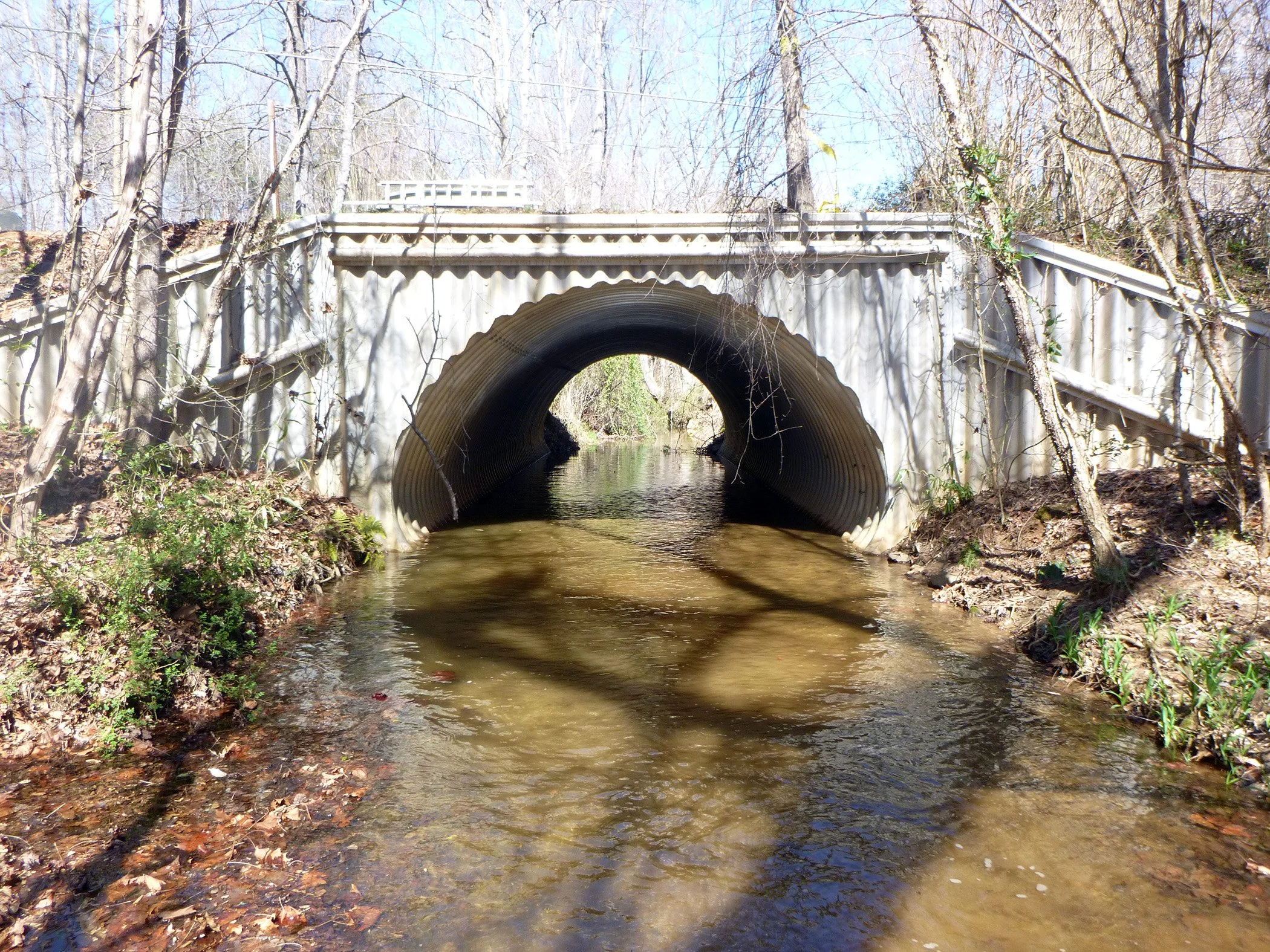 A large pipe culvert 