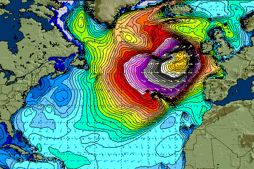'Hercules' storm of 2014 creating titans // photo. StormSurfing.com