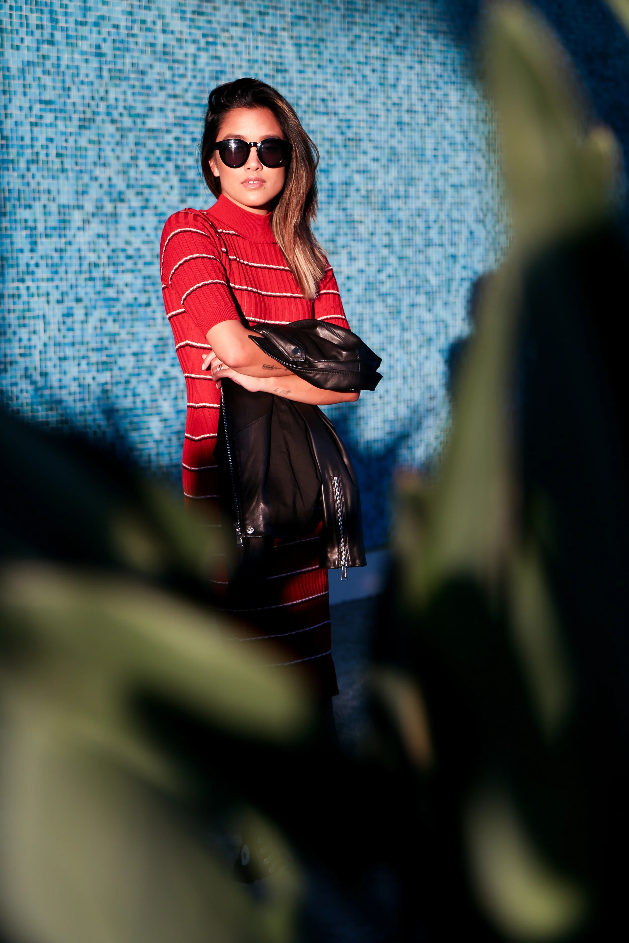  missguided dress | BCBGen jacket | chucks | crap sunnies | photos by jon macarewa