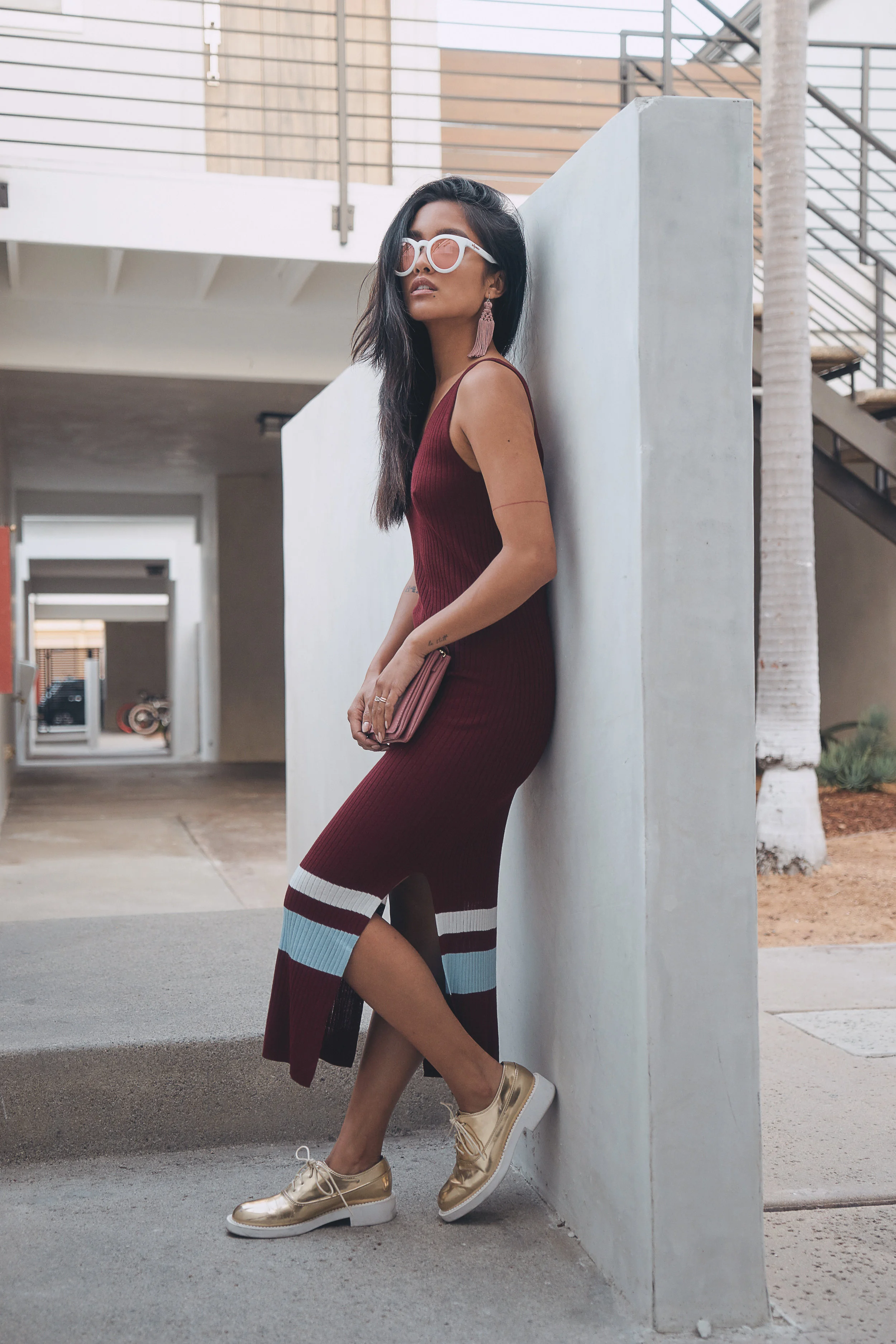  h&m dress | zara shoes | h&m clutch | crap eyewear shades | h&m earrings | photos by sean martin