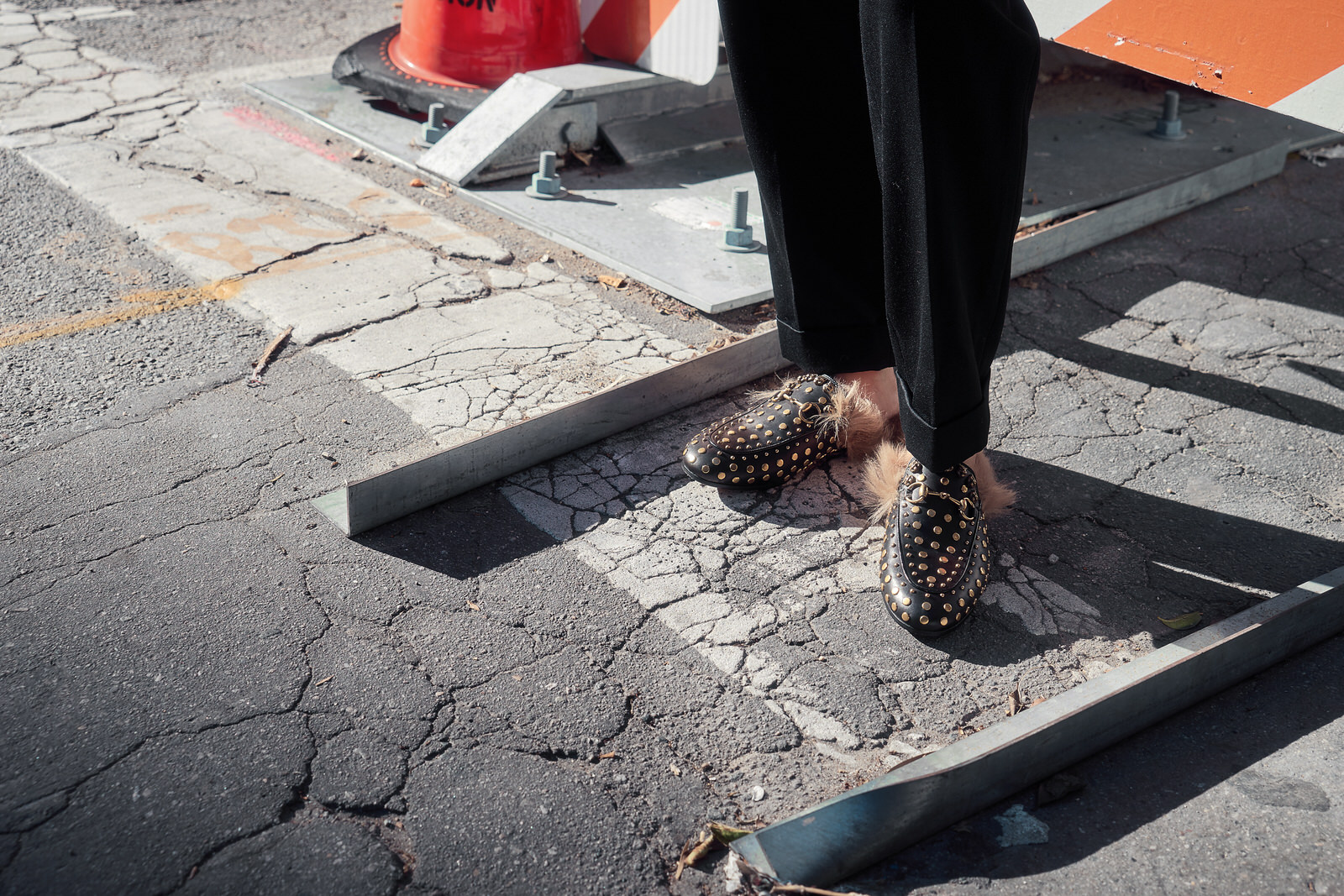  vintage kenzo blazer | alexander mcqueen trousers | gucci slippers | photos by sean martin