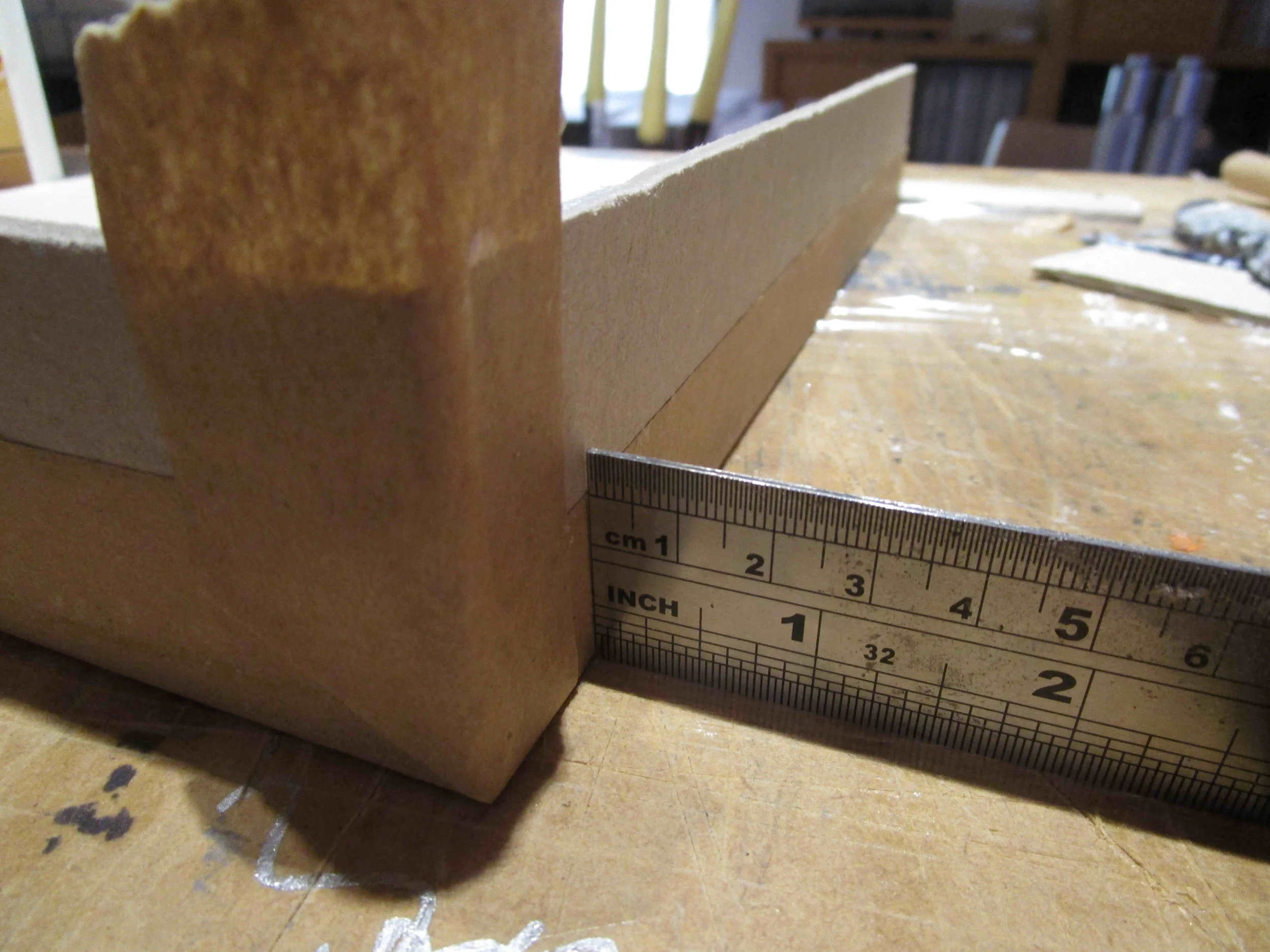 Tape corners and check for square within 0.5mm. Corners also PVA glued when fitting