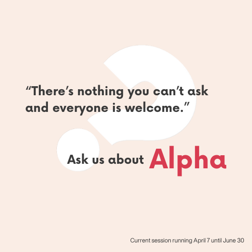 JOIN US FOR ALPHA