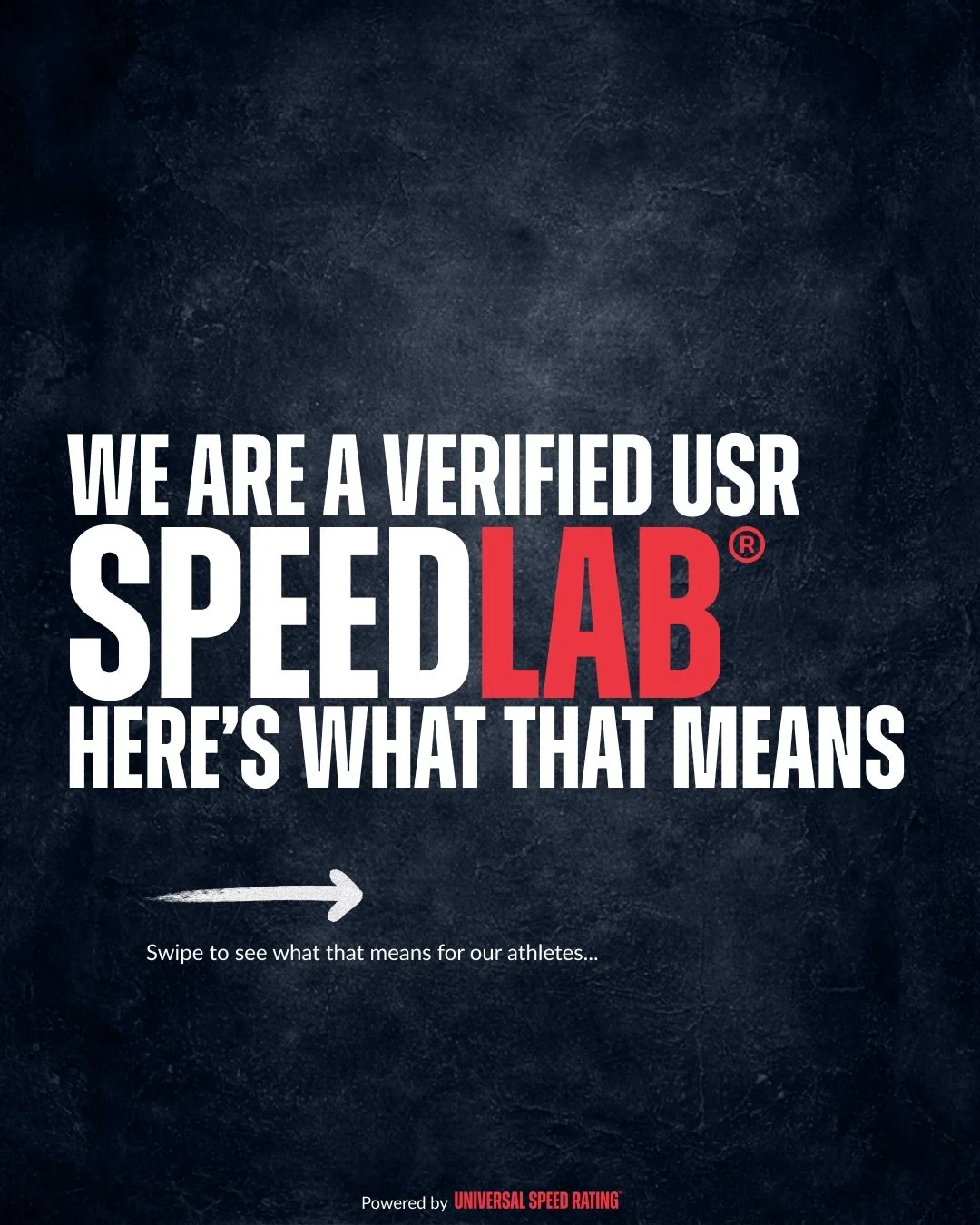 Our facility is one of over 200 nationally verified @universalspeedrating Speed Labs. Here&rsquo;s what that means for your athlete. Swipe ->
 
90-Day Gains:
 
Speed is a skill. And it&rsquo;s trainable.
 
Athletes - in 90 days training with us, y