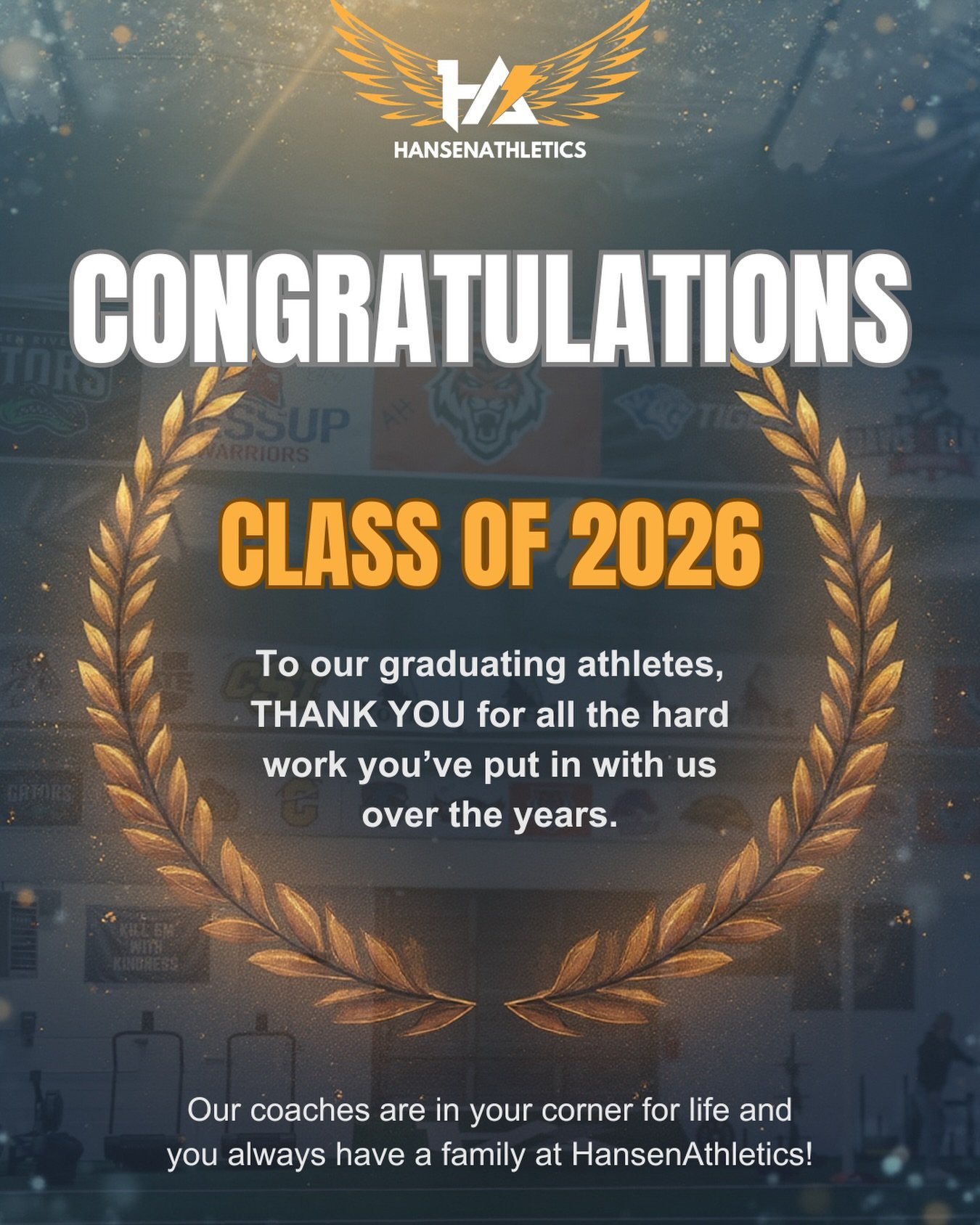 THANK YOU graduating class of 2026!!

We&rsquo;ve been together through all the hard work, wins/losses, and sometimes even tears. 

We&rsquo;re thankful for the trust you&rsquo;ve put into us and our coaches are in your corner for life! You can alway