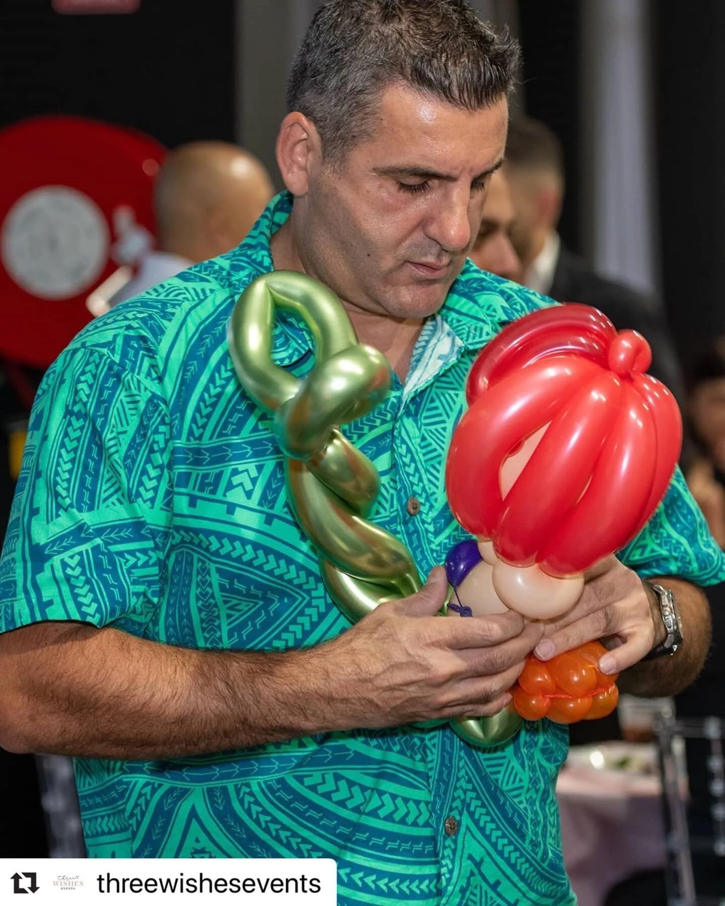 #Repost @threewishesevents with @make_repost
・・・
It isn't a party without Con || Celine
Styled &amp; Planned @threewishesevents || Venue @maronfunctioncentre || Balloon Artist @balloontwistingwithcon || Photography @paul_orfali_photo