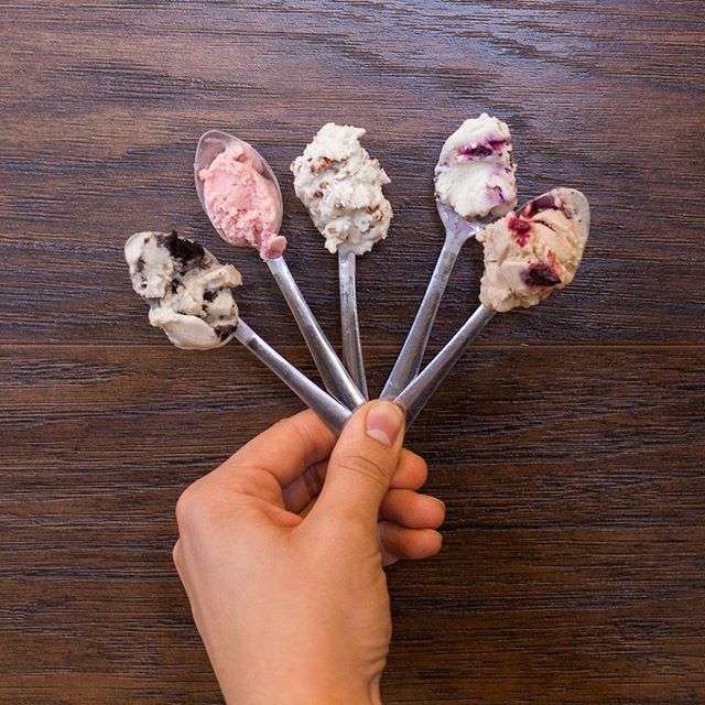 Don't know what flavor you want?  Not to worry, you can sample as many as you want until you find the perfect scoop!  Stop by for your perfect sweet treat today! 
__________
&bull;
&bull;
&bull;
&bull;
&bull;
&bull;
&bull;
#tasteandseecreamery #homem