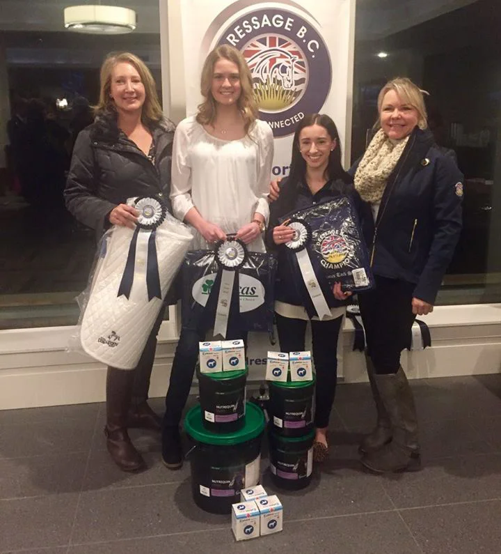 Proud coach - DressageBC awards galore