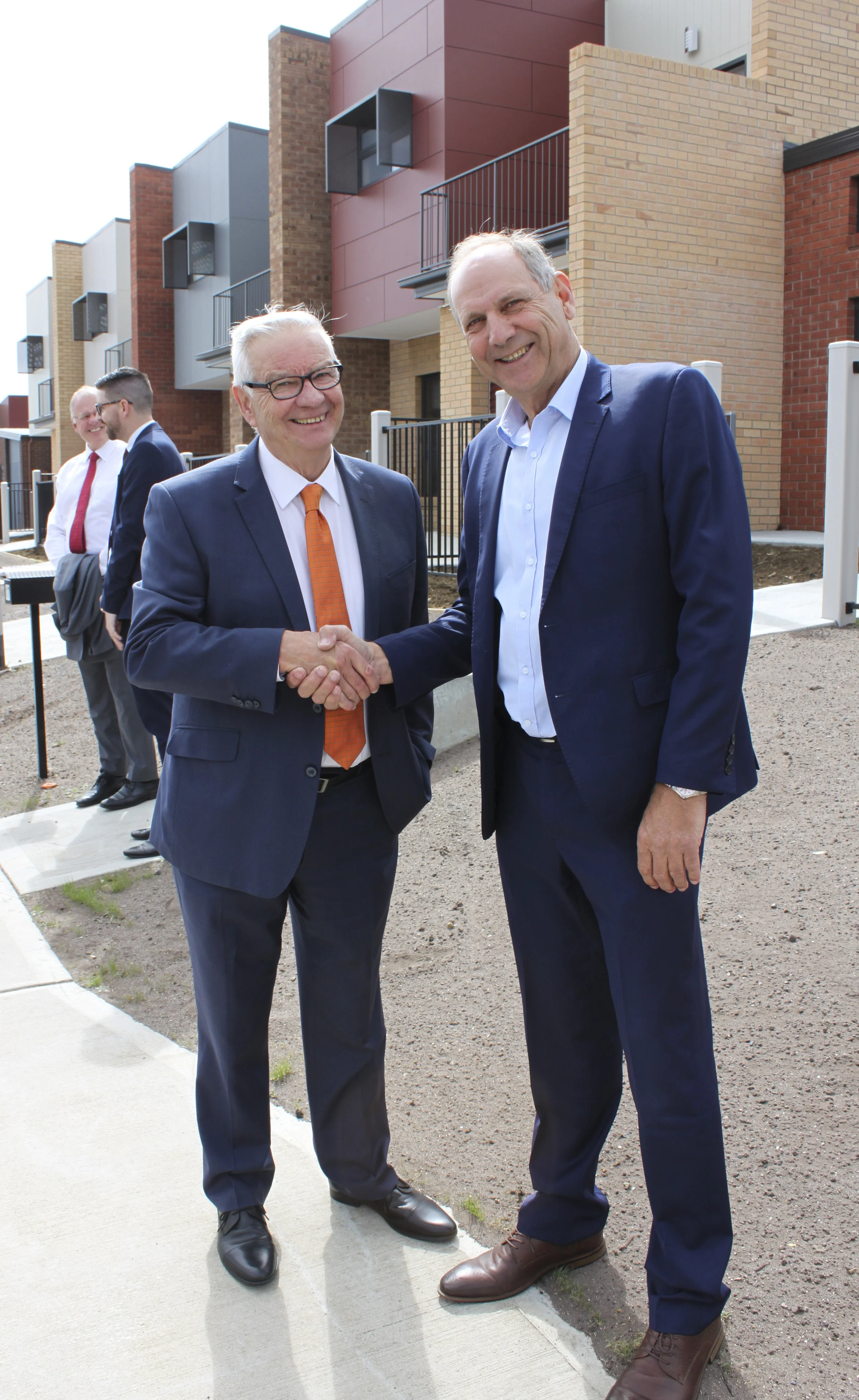 Senator Cameron with CatholicCare Executive Director Tim Gourlay after the visit.