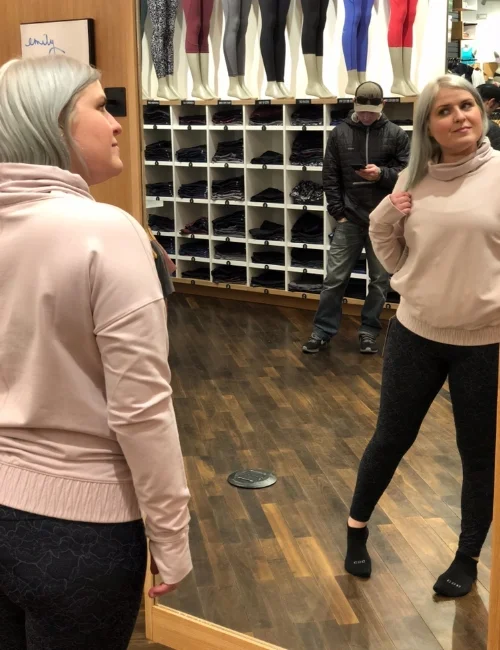 Me as a *Model* during my ultra fit sesh at lululemon Anchorage with ANNIE!