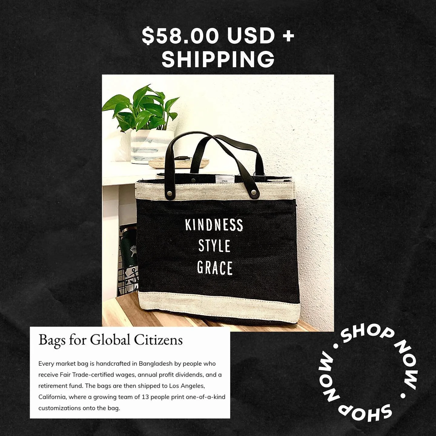 🛍 APOLIS x SMITTEN STYLE Petite Market Bag 🛍
*NOW AVAILABLE* $58.00 + $8.00 Shipping = $66.00 💌 DM with e-mail + shipping address for INVOICE to reserve! 🧾❤️

A smaller market bag for quick adventures and special lunches. Featuring soft leather h