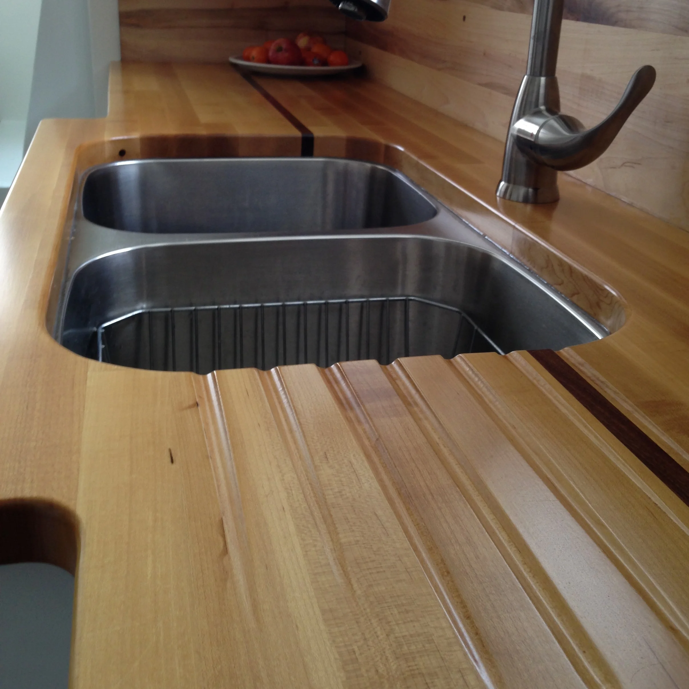 Maple and Walnut Counter Top