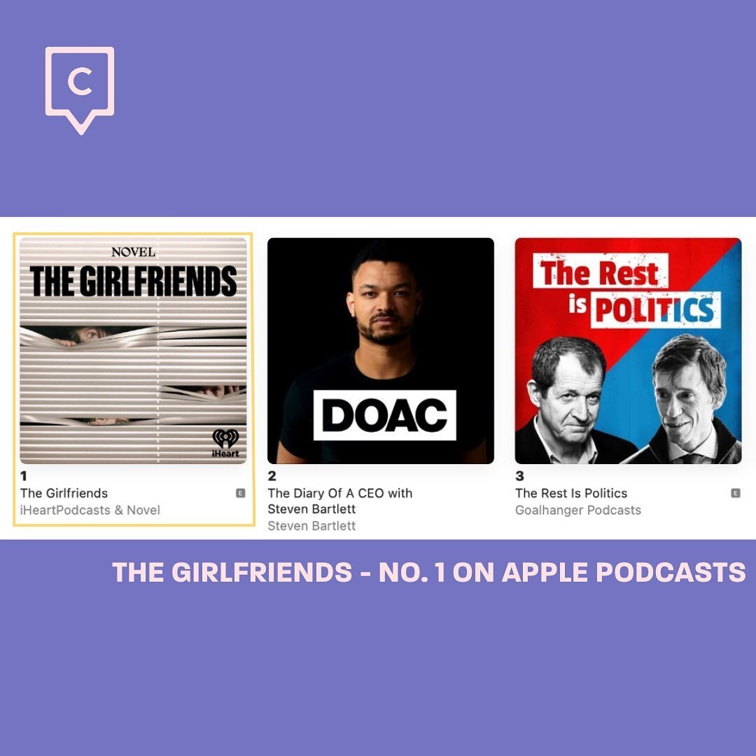 As of today, The Girlfriends has been in the No. 1 spot on Apple Podcasts for a whole week! 

Our targeted PR campaign has helped take this powerful true story about a group of women who came together to bring a murderous ex-boyfriend to justice, int