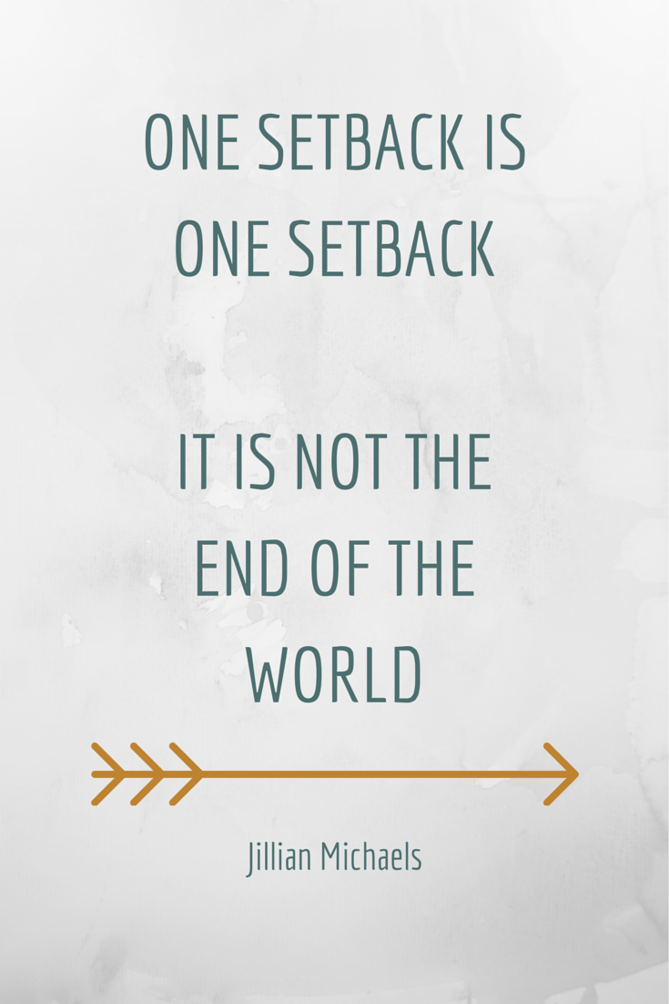 One setbackis one setback - it is not