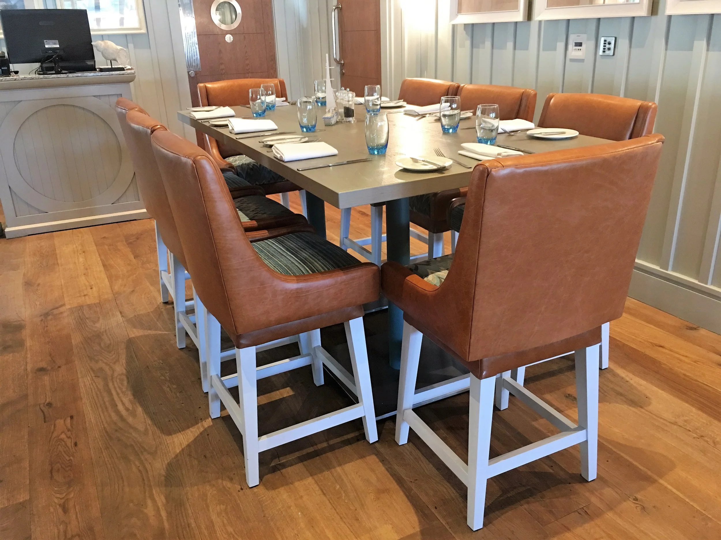 Cameron Boathouse bespoke high stool