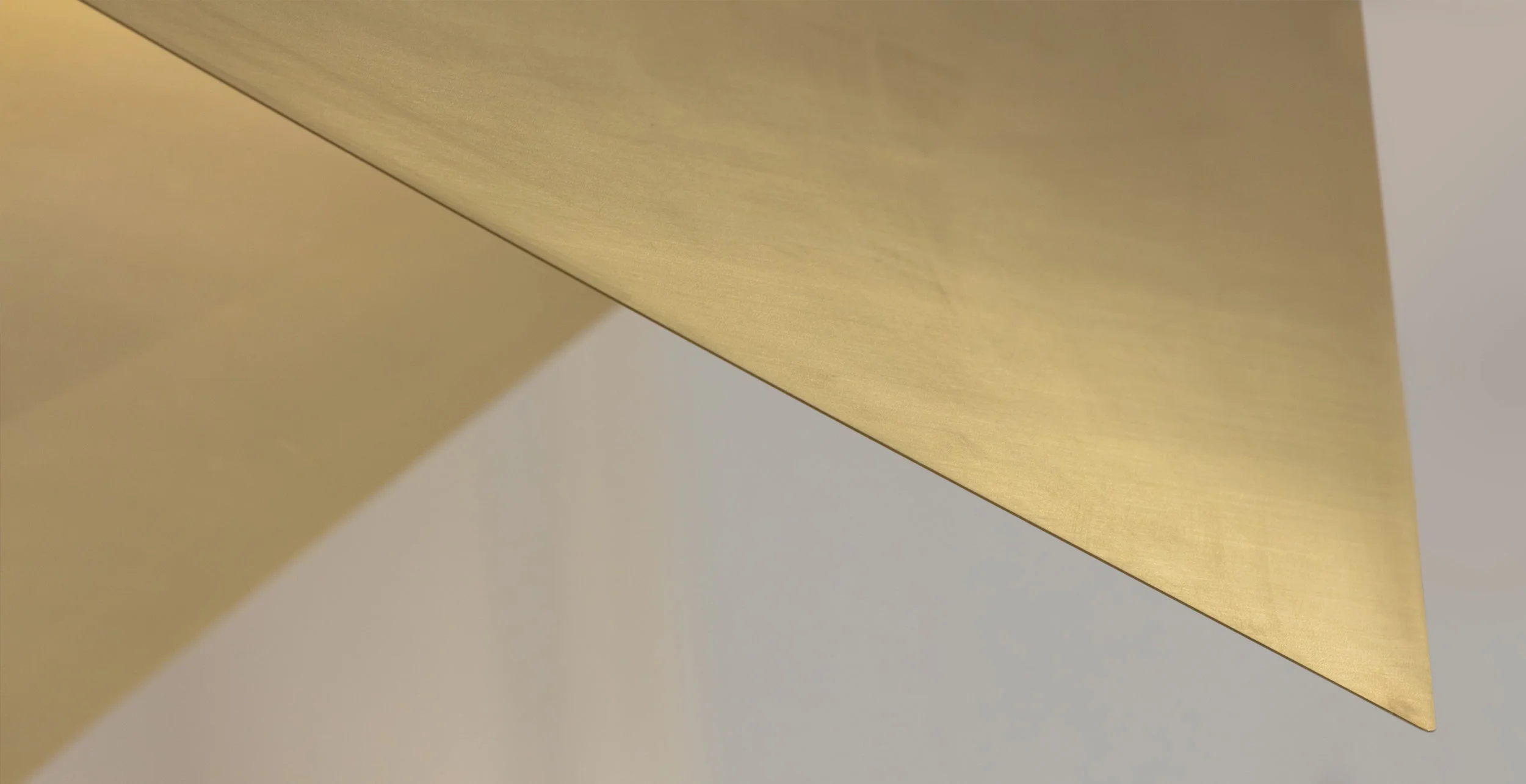 Folded brass lighting by KKD