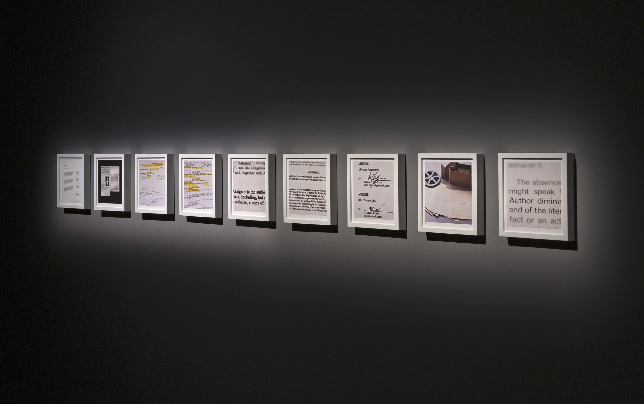 Installation view, Moderna Museet, Stockholm, 2010