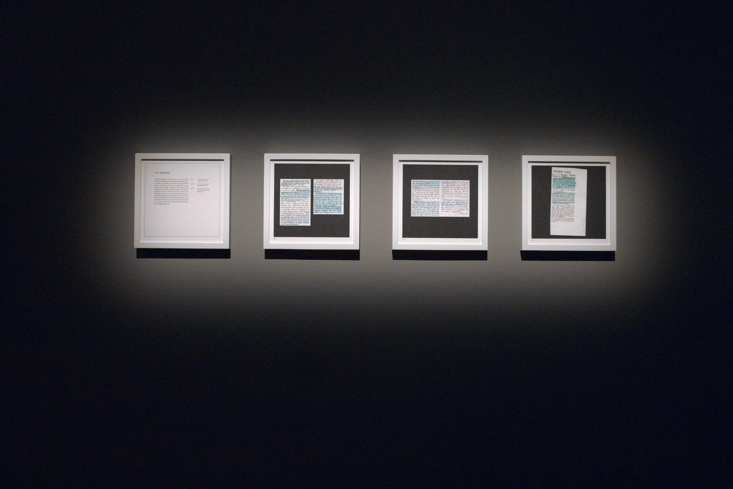 Installation view, Moderna Museet, Stockholm, 2010