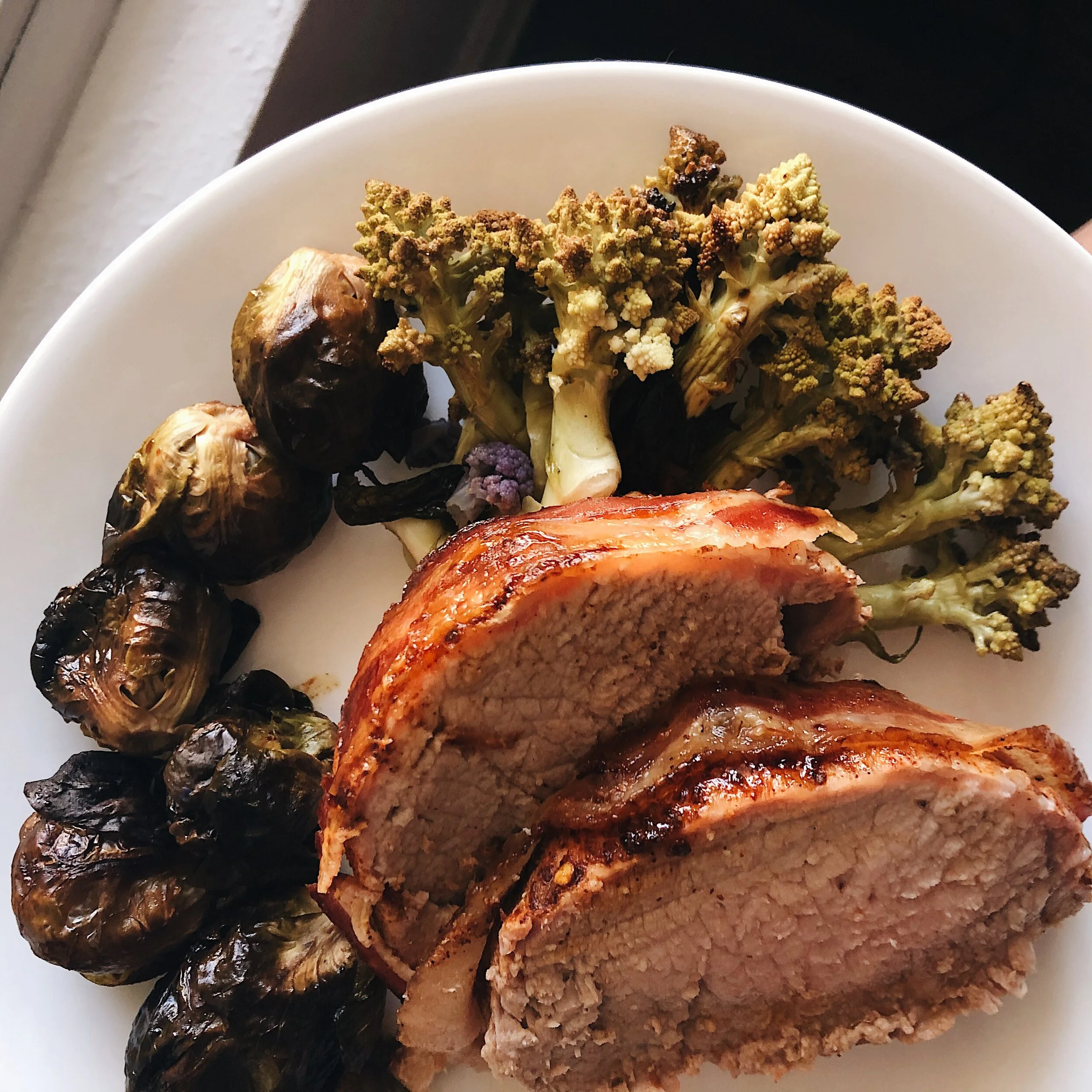 bacon wrapped pork loin