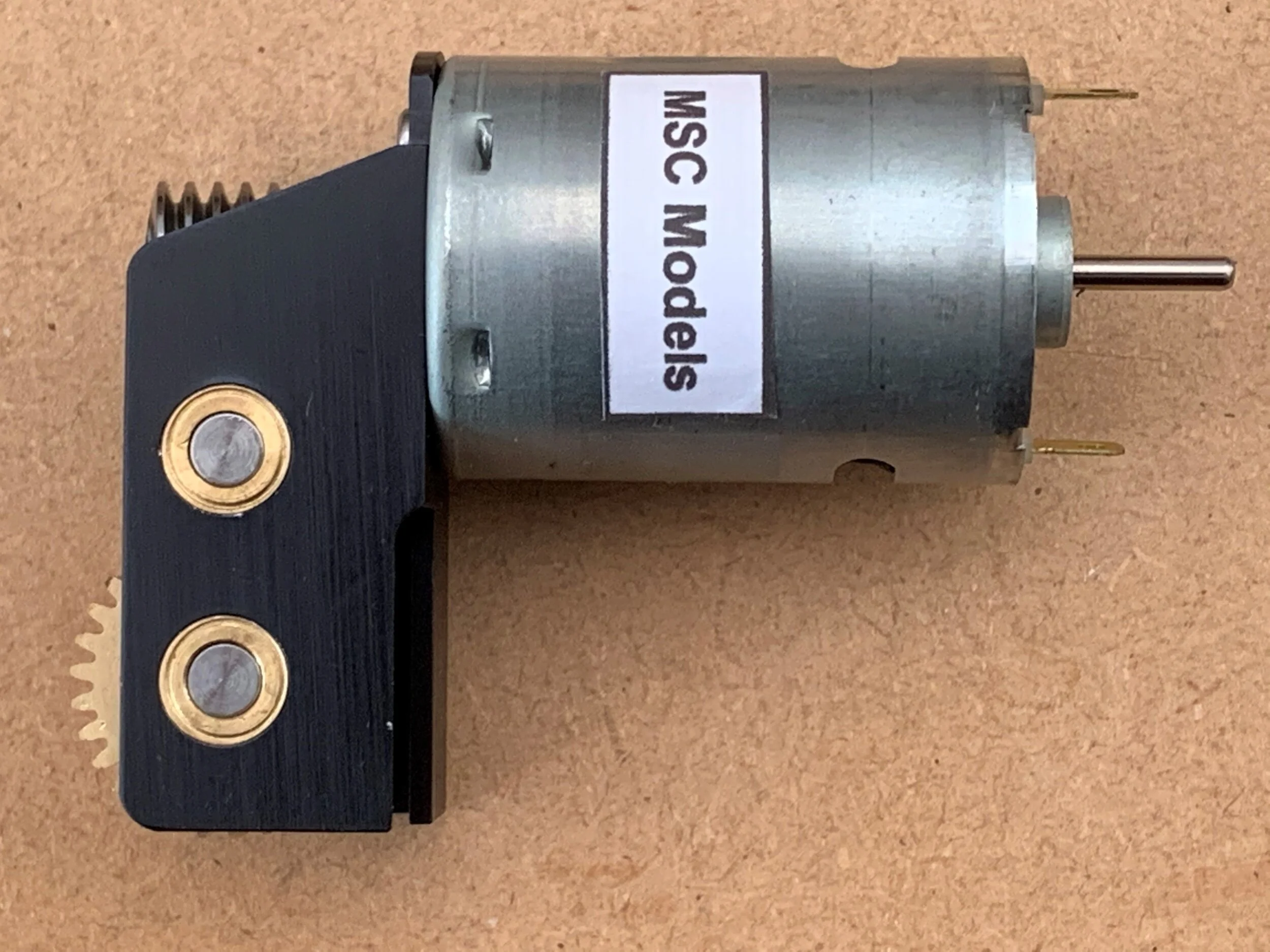 JH DR 25:1 - JH Motor with 25:1 Double Reduction Gearbox 3/16