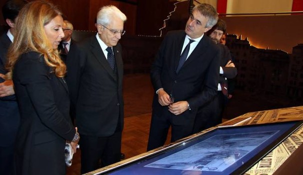 Federica Rotondo e il Presidente della Repubblica Italiana Sergio Mattarella 