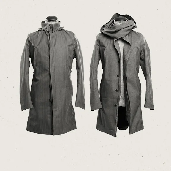 The Single Breasted - Mixed Navy (Not grey, as shown on the picture)