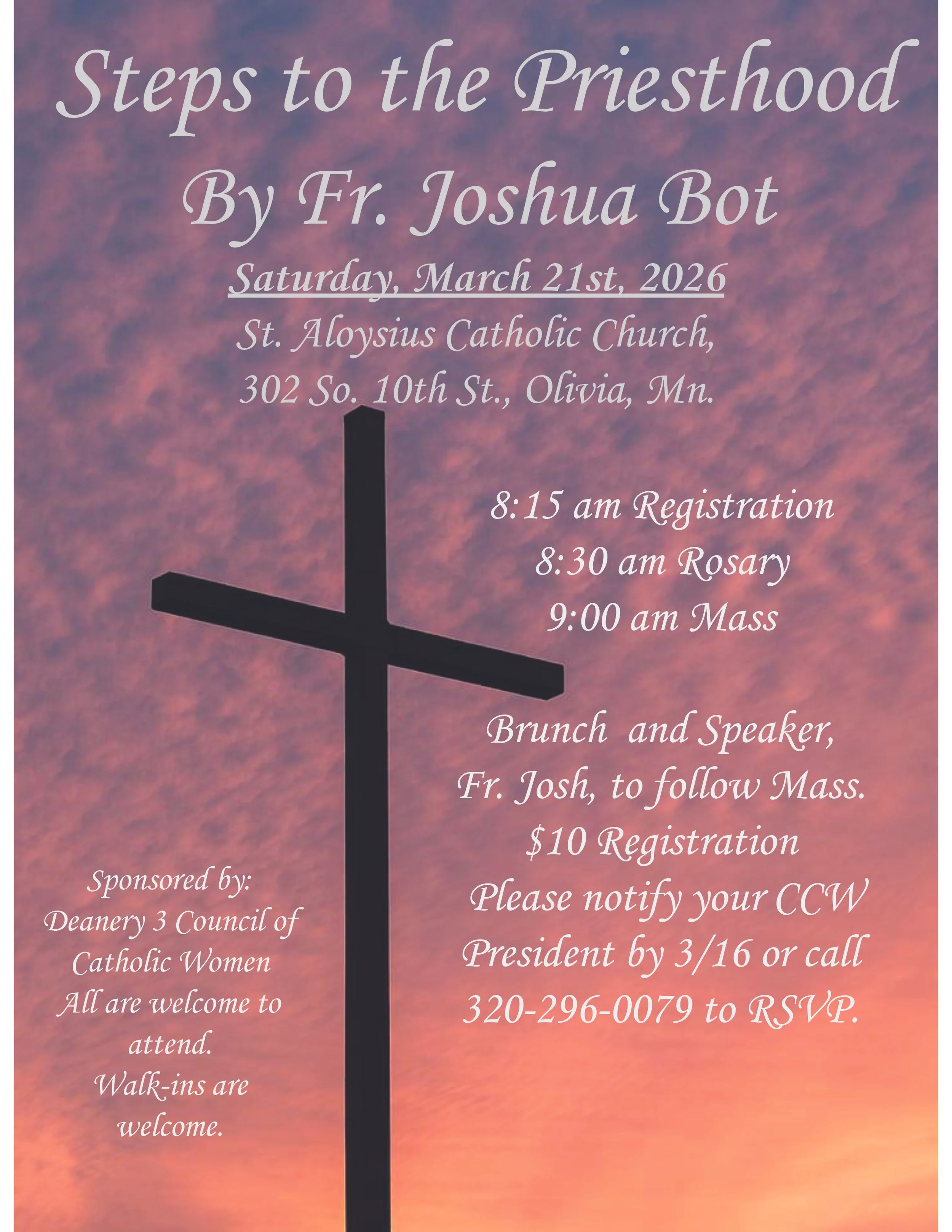 Deanery 3 CCW Spring Gathering, St. Aloysius, Olivia