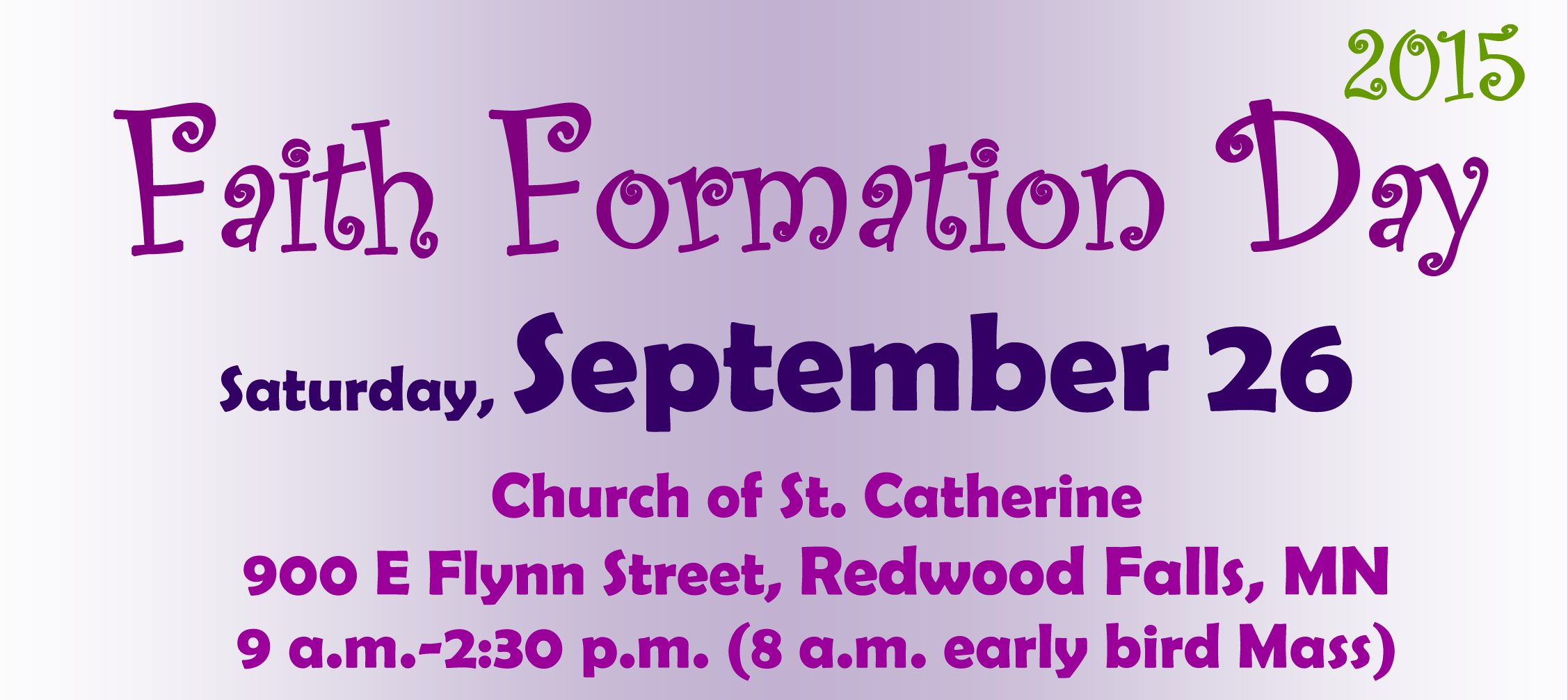 Faith Formation Days - Catechists