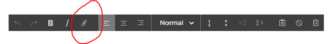 Edit link button