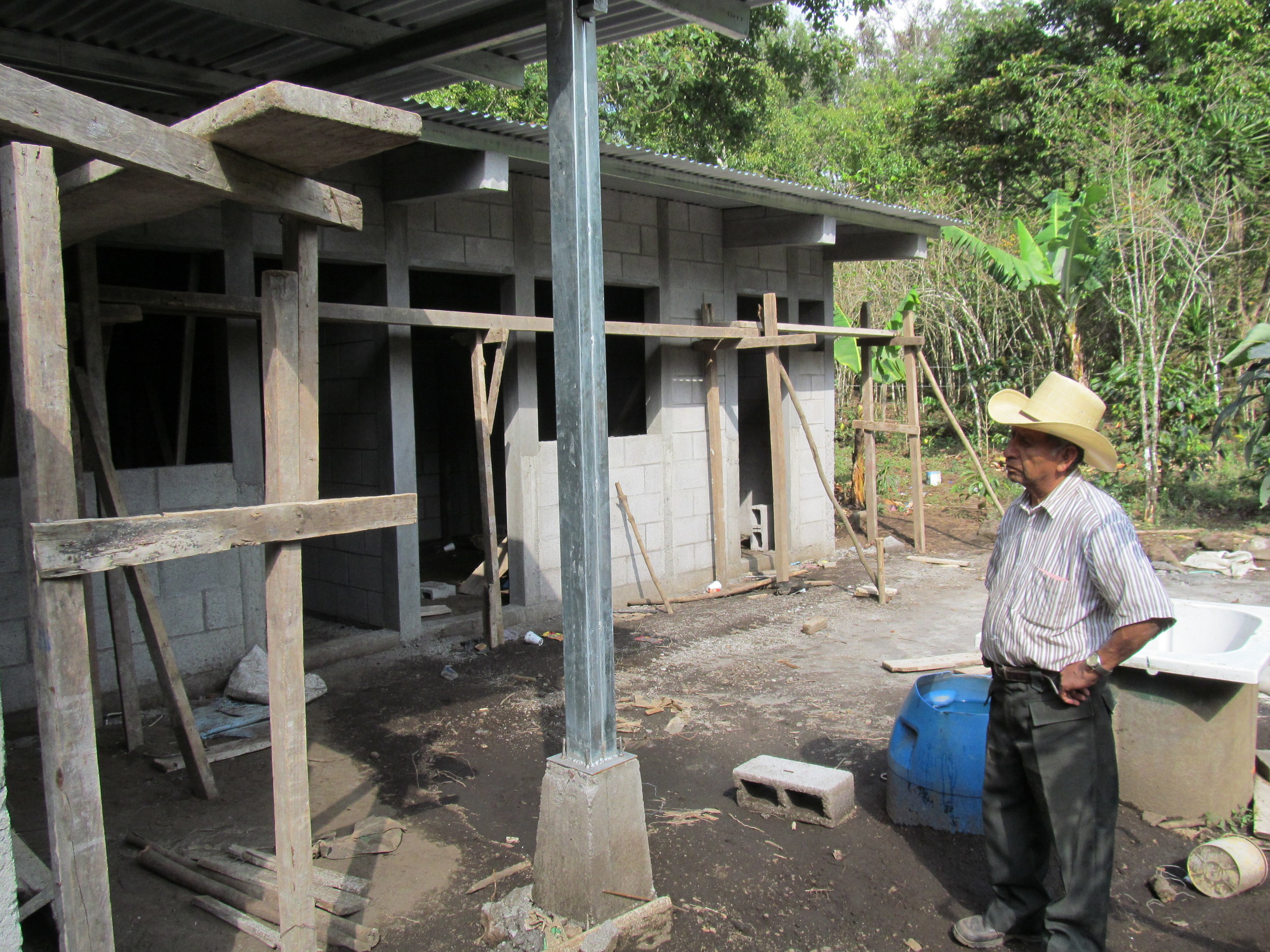 At $12,000 each, new concrete homes feature two or three bedrooms, a kitchen area, and a bathroom. While considerably more expansive than the permanent homes that other non-profit organizations build in the area, these FOSL homes are earthquake resistant. FOSL has built about two dozen of these homes since its construction program began two years ago.