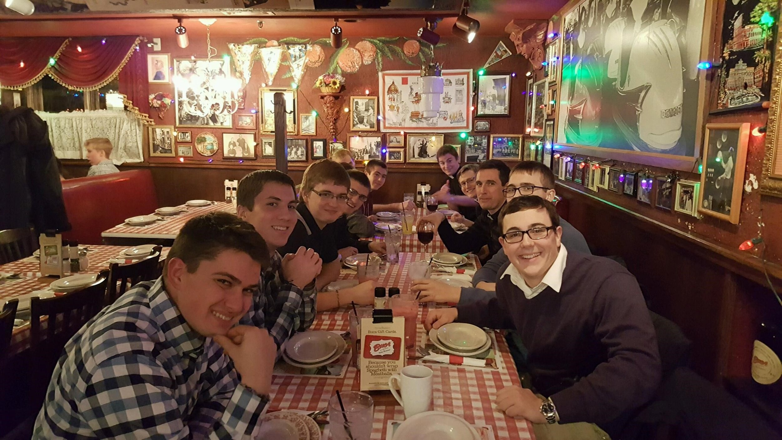 Dinner at Buca di Beppo - great food and much laughter!