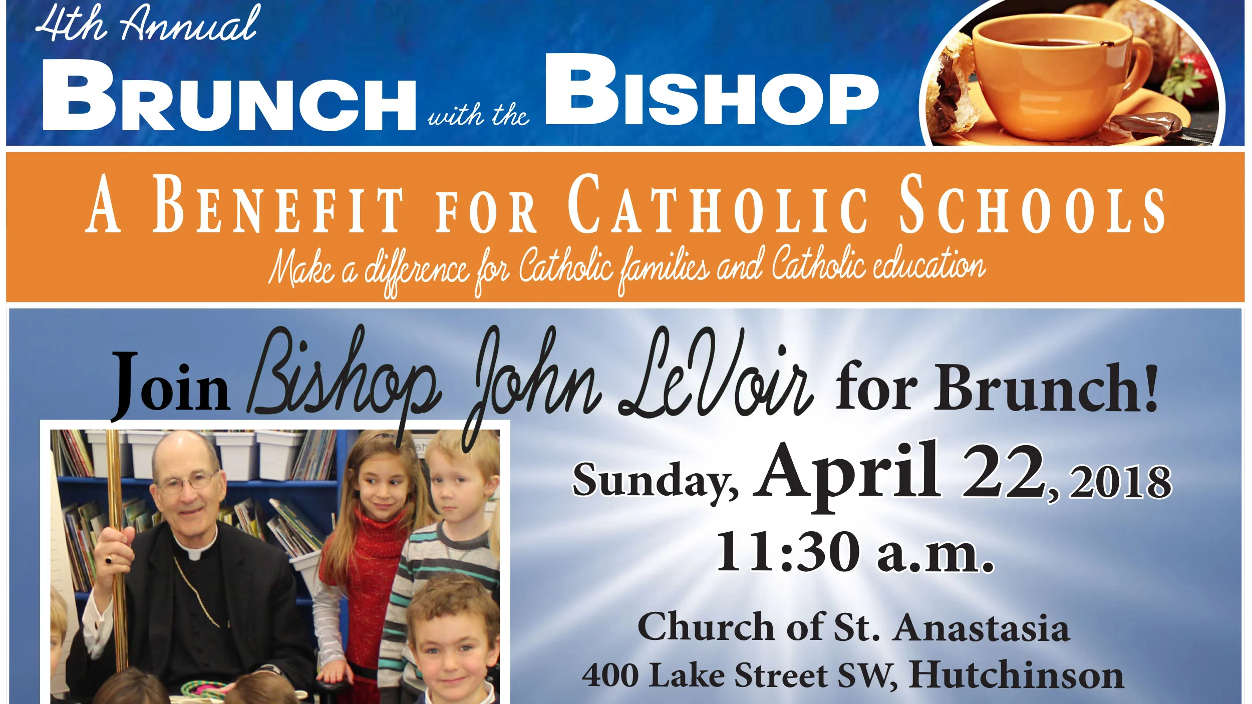 Brunch with the Bishop - 4th Annual Benefit for Catholic Schools