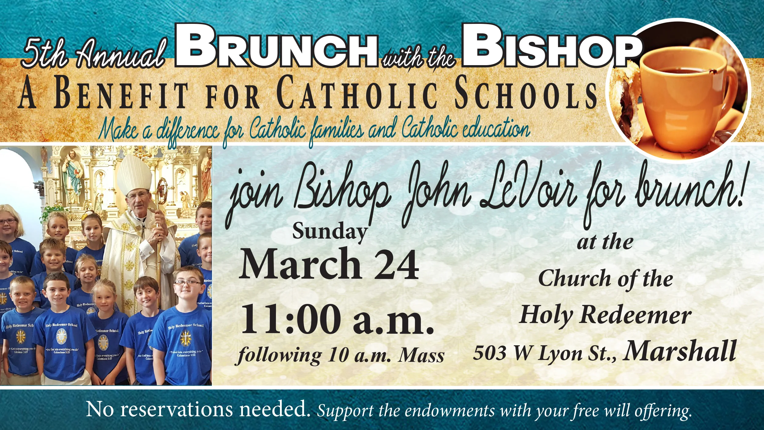 Brunch with Bishop-A Benefit for Catholic Schools