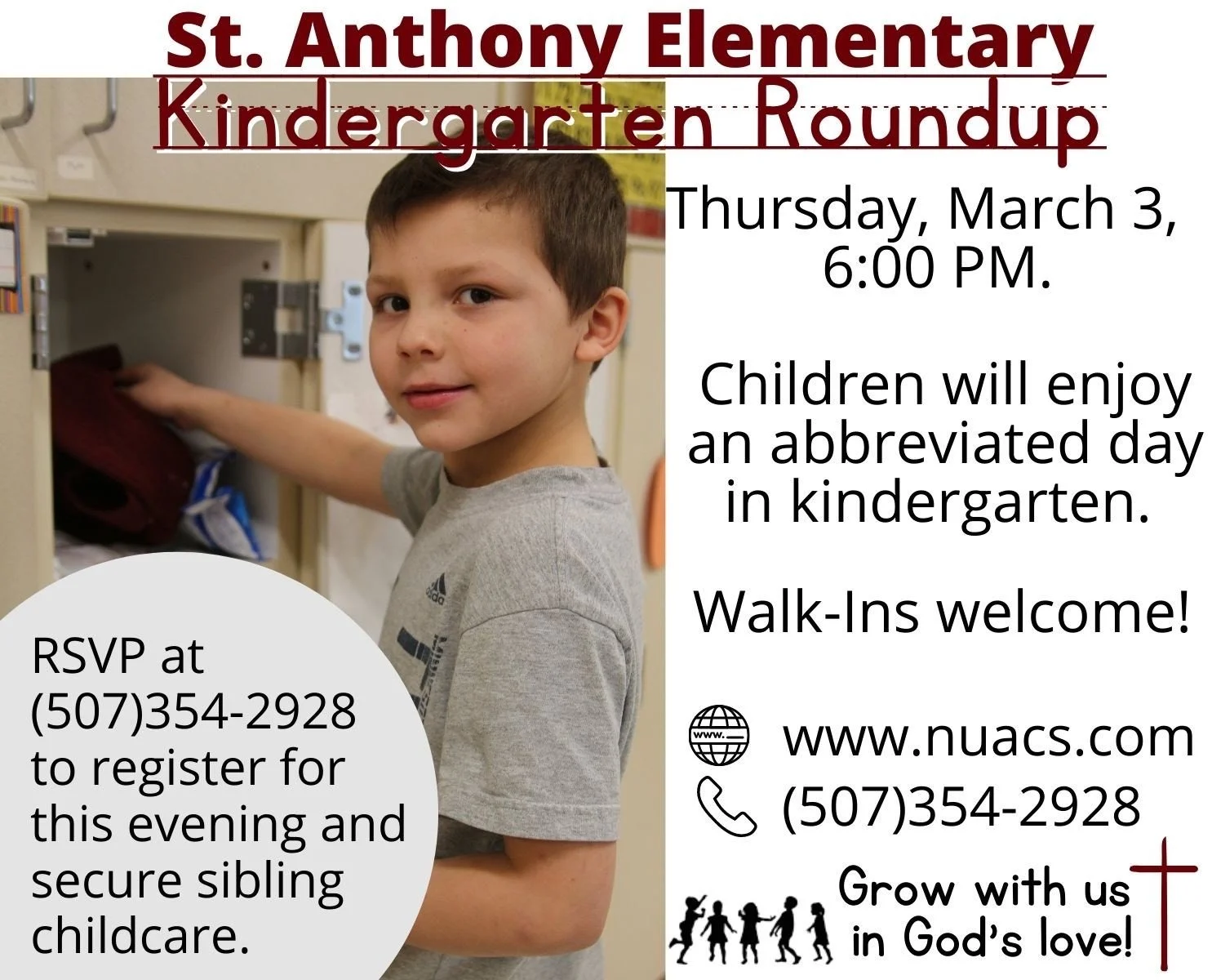 NUACS Kindergarten Round Up - St. Anthony Elementary, New Ulm