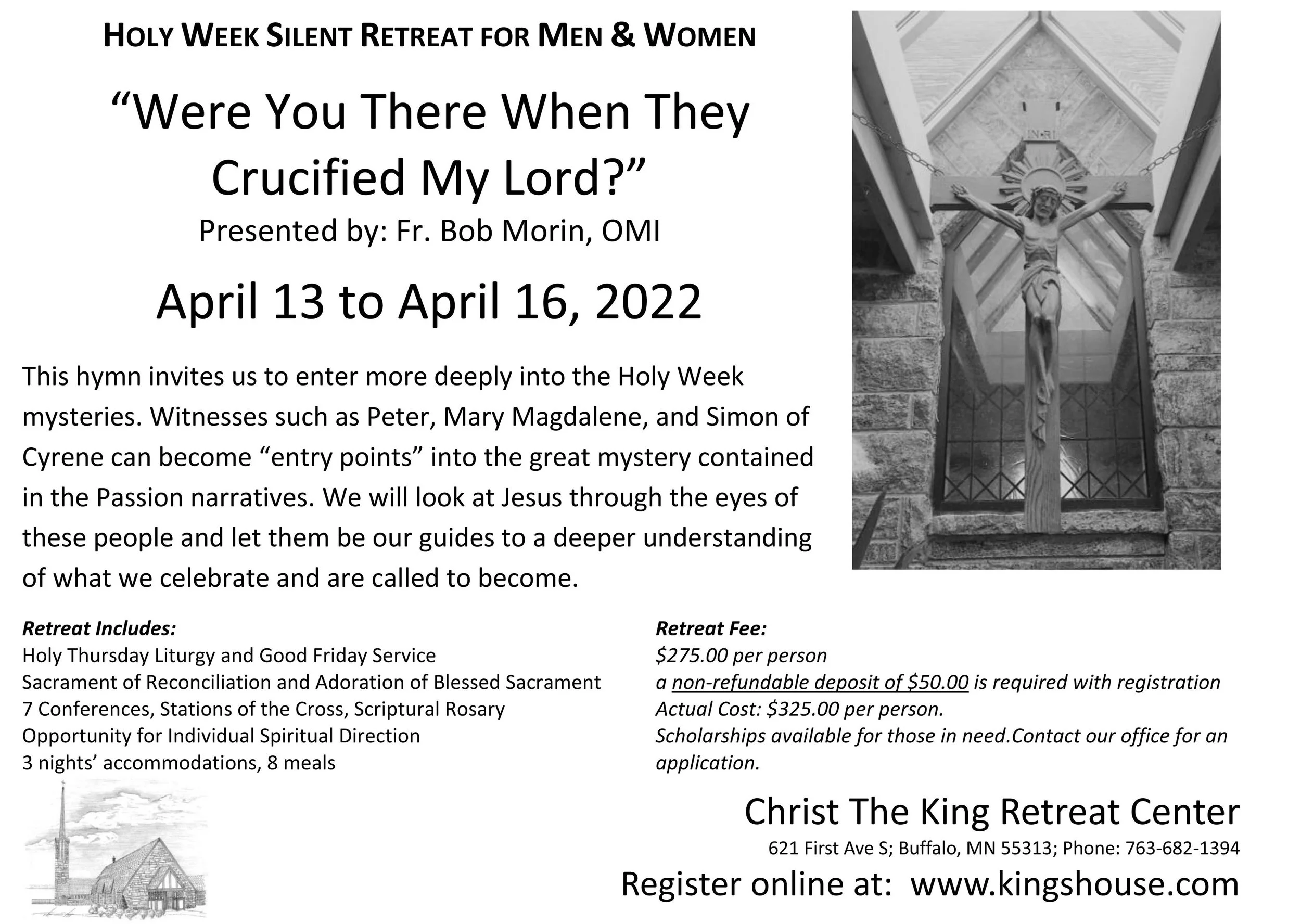 Holy Week Silent Retreat for Men &amp; Women - Christ the King Retreat Center, Buffalo