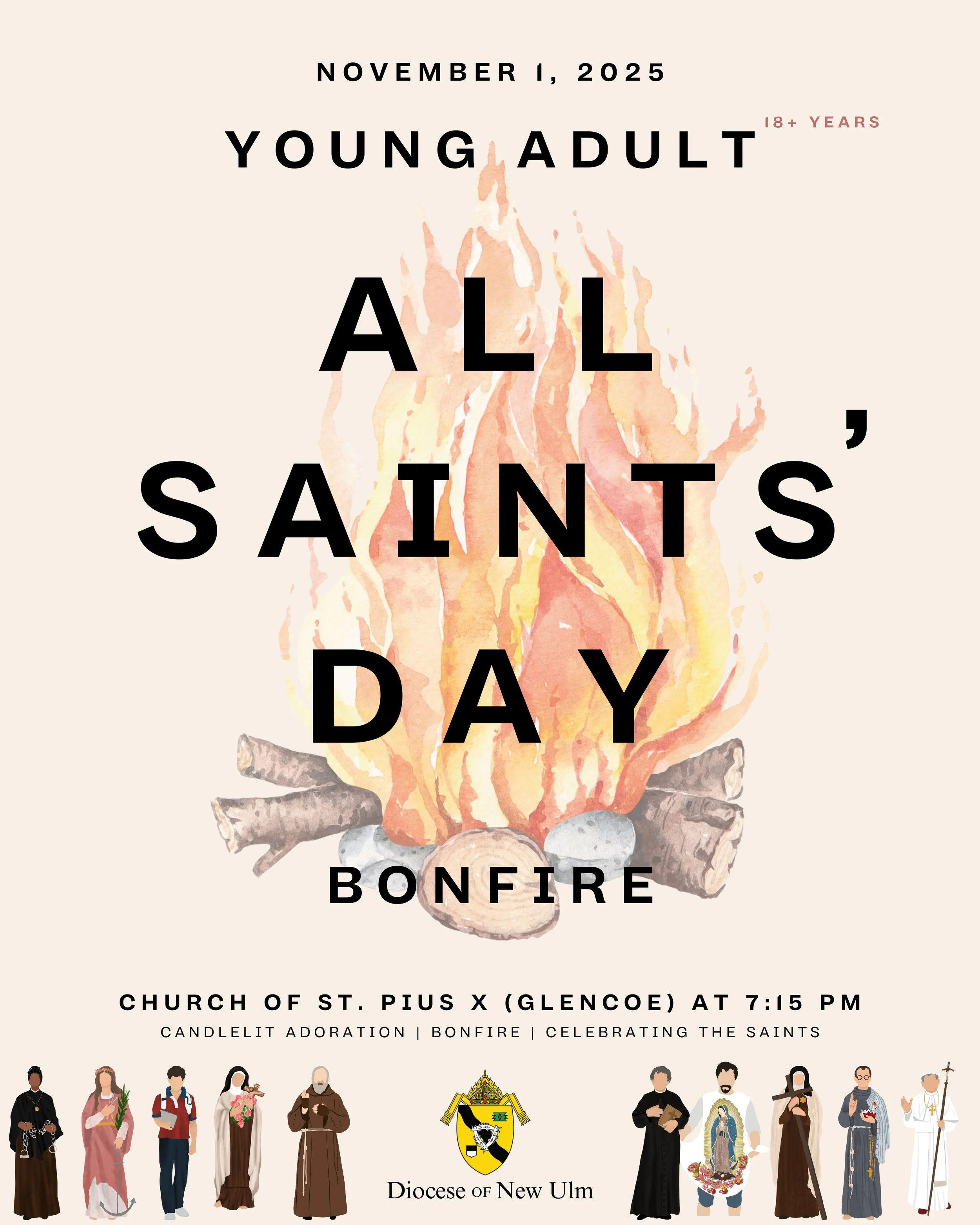 All Saints' Day Bonfire - Church of St. Pius X, Glencoe