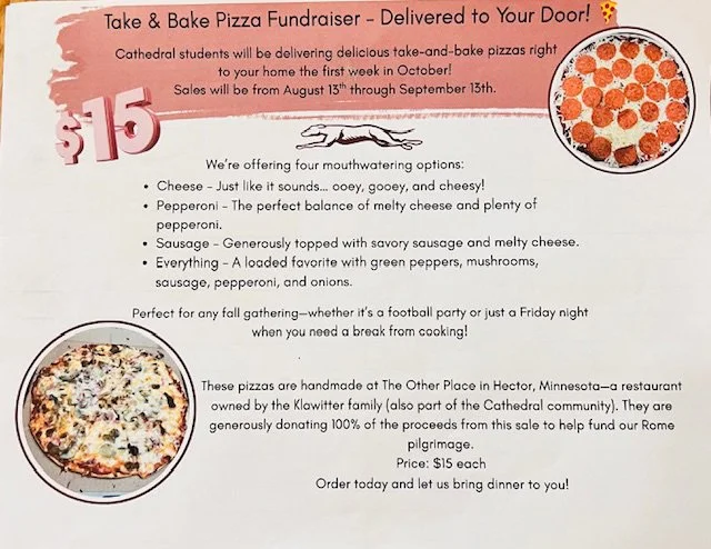 Pizza Fundraiser for CHS Students Rome Pilgrimage
