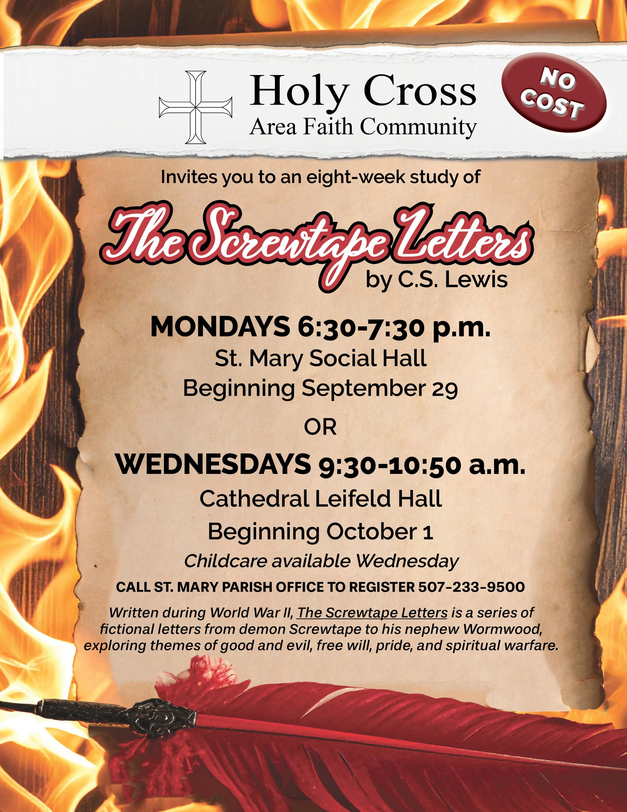 The Screwtape Letters - Eight Week Bible Study - Holy Cross AFC, Church of St. Mary