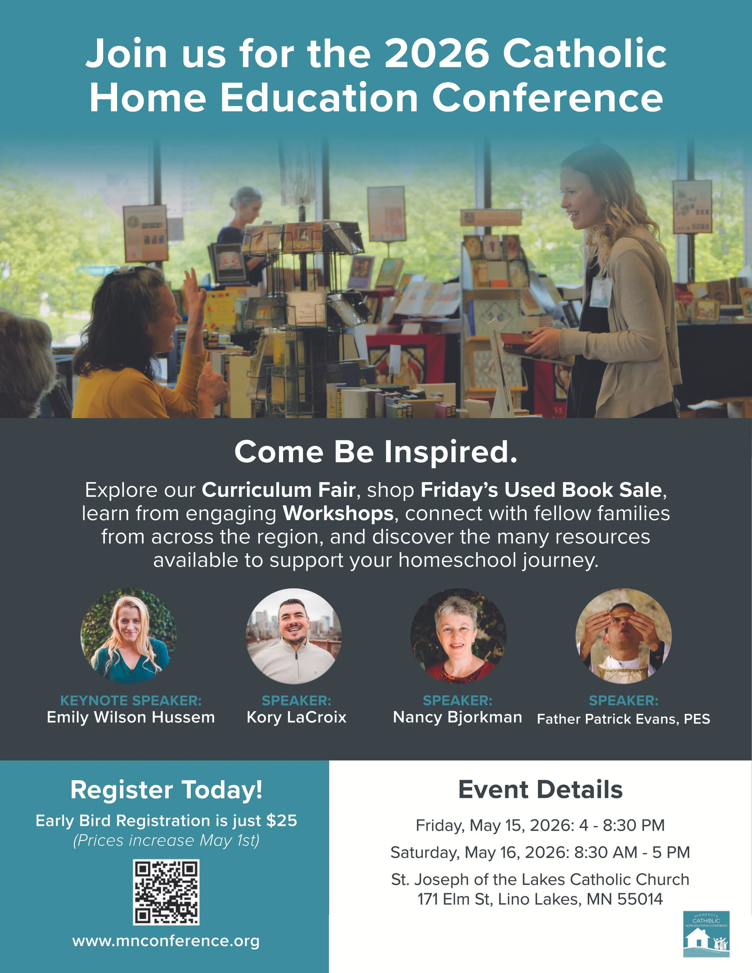 2026 Catholic Home Education Conference - St. Joseph of the Lakes Catholic Church, Lino Lakes
