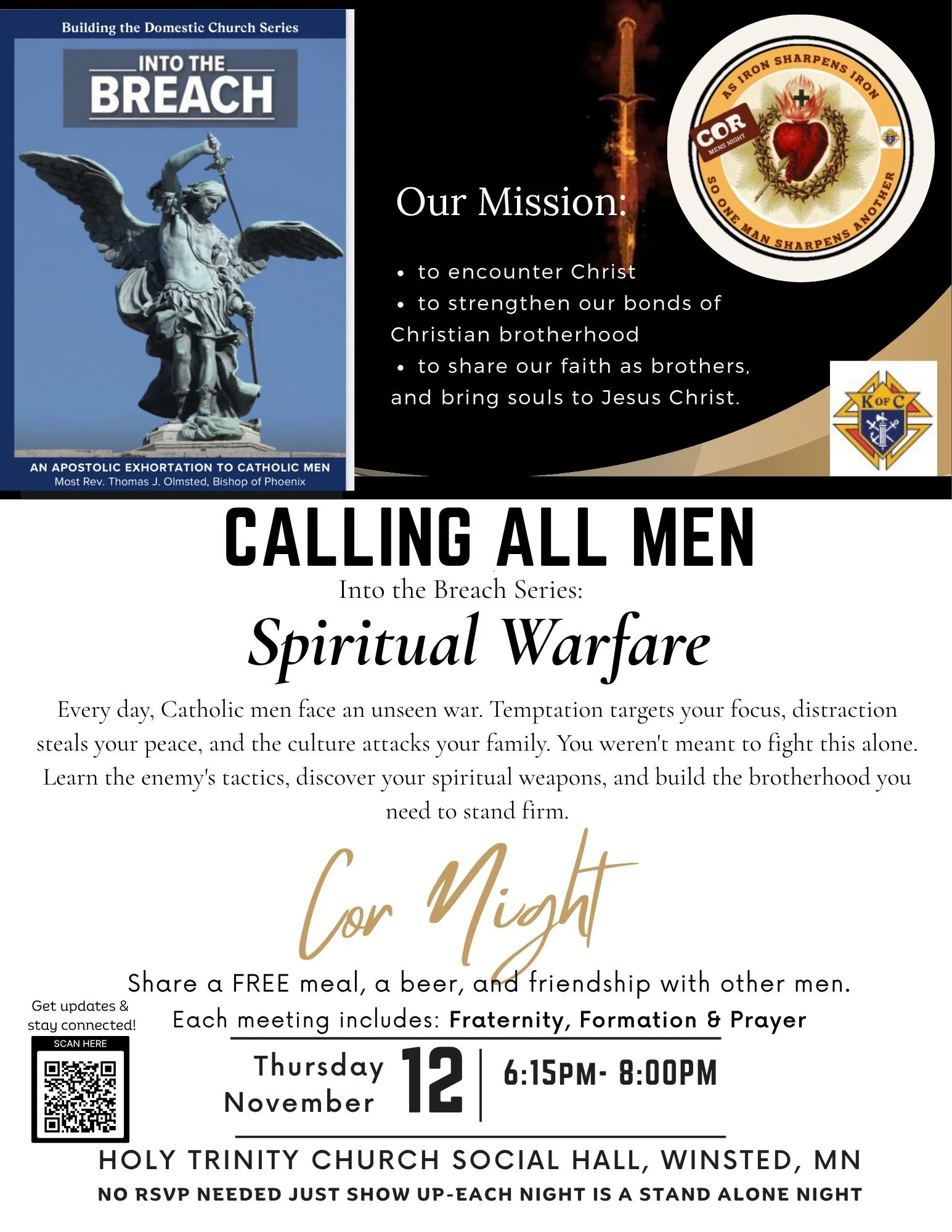 Cor Night: Calling All Men - Church of the Holy Trinity, Winsted